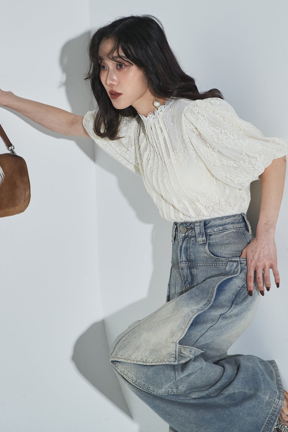 アートカットワイドデニム – ANDREA&Co.