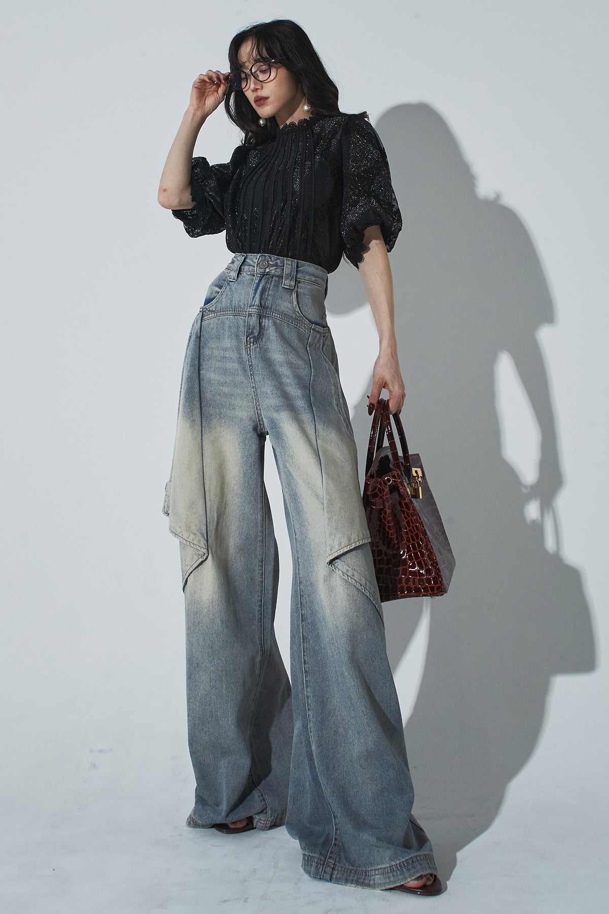 ANDREA&Co アートカットワイドデニム アートカットワイドデニム – ANDREA&Co.