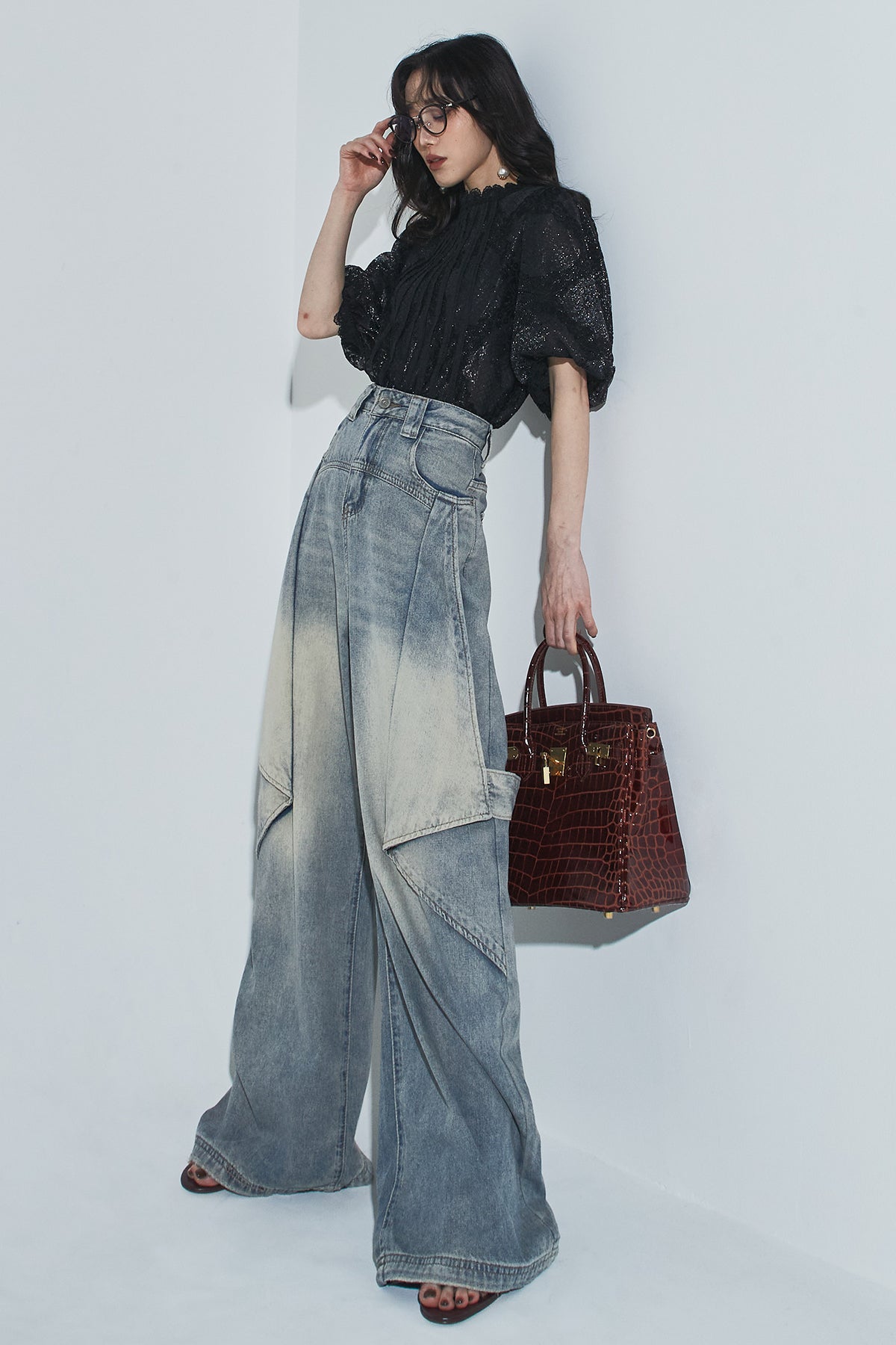 アートカットワイドデニム　ANDREA&Co. アートカットワイドデニム – ANDREA&Co.