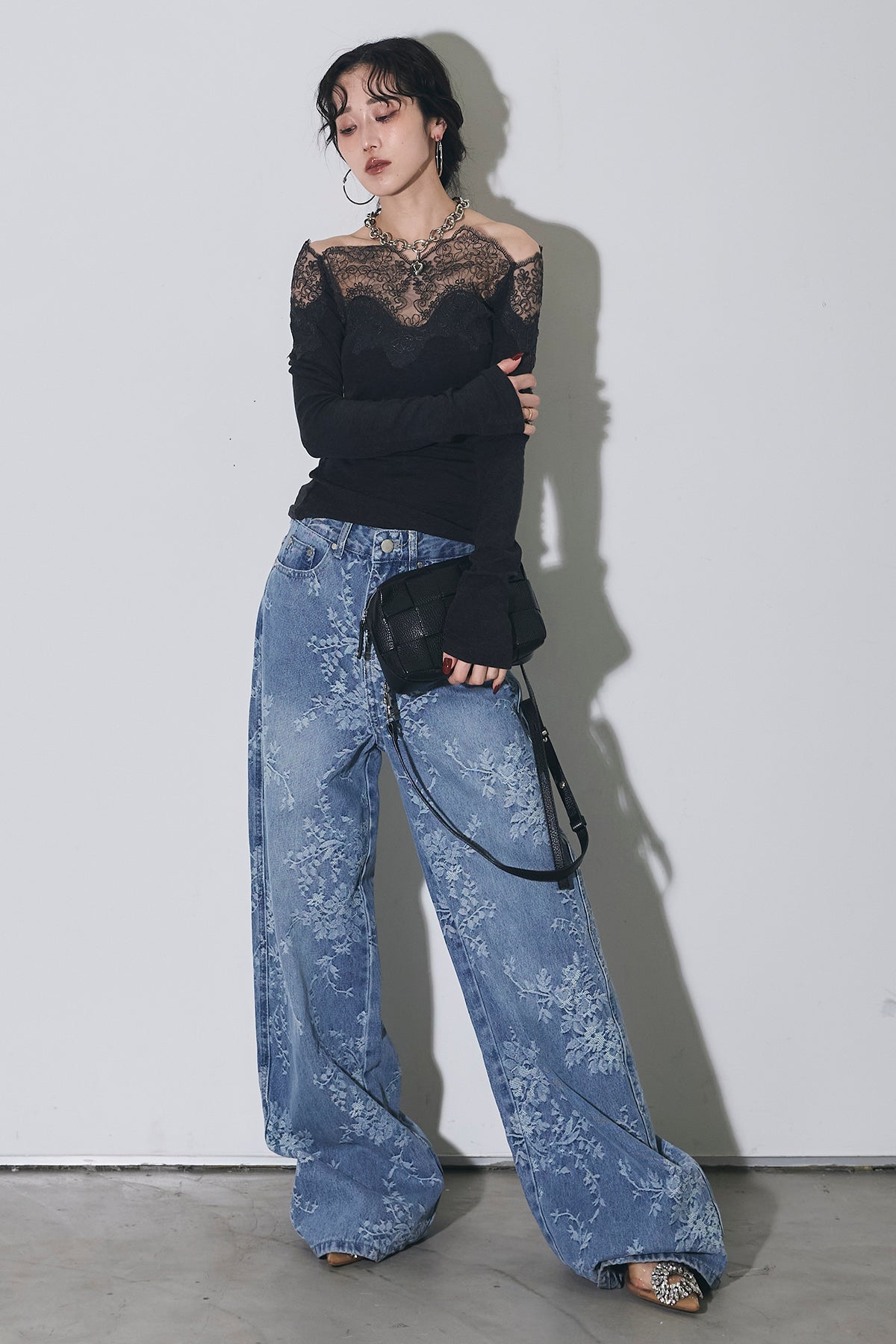 ANDREA＆Co. レースオフショルニット レースオフショルニット – ANDREA&Co.