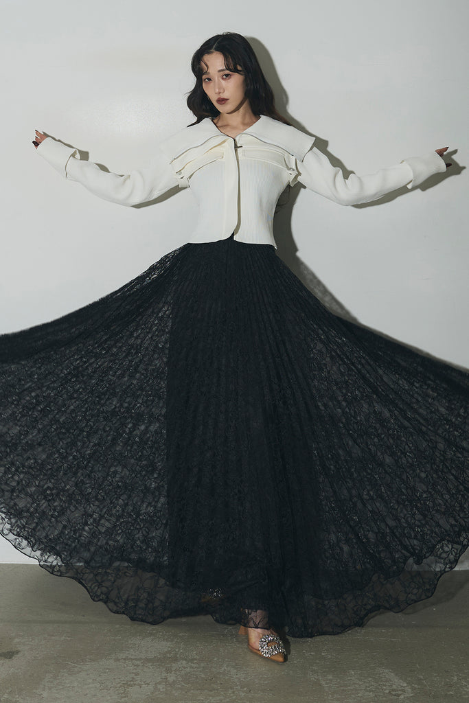 美品　アンドレアアンドコー　ANDREA&CO フリルパーティードレス 美品 アンドレアアンドコー ANDREA&CO フリルパーティードレス 美品