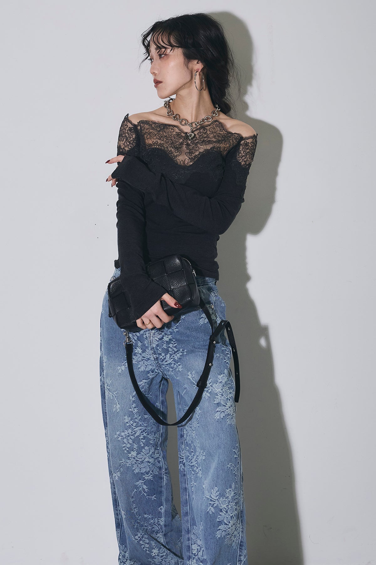 ANDREA＆Co. レースオフショルニット レースオフショルニット – ANDREA&Co.