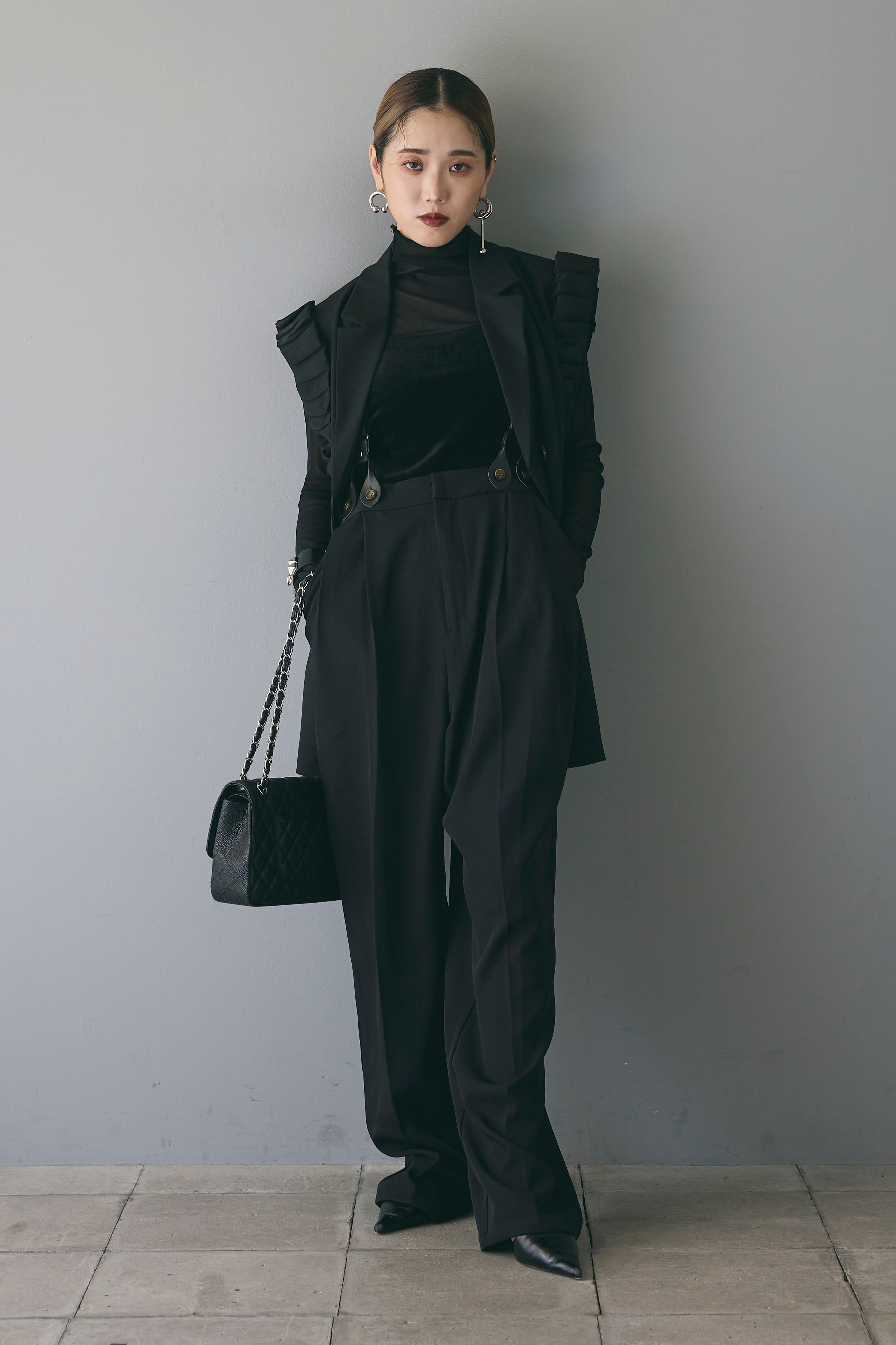 【未使用】ANDREA&Co. YOSEATSUME BUTTON GILET ANDREA&Co. YOSEATSUME BUTTON GILET