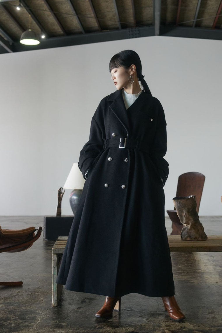 ANDREA\u0026Co. YOSEATSUME BUTTON WOOL COAT