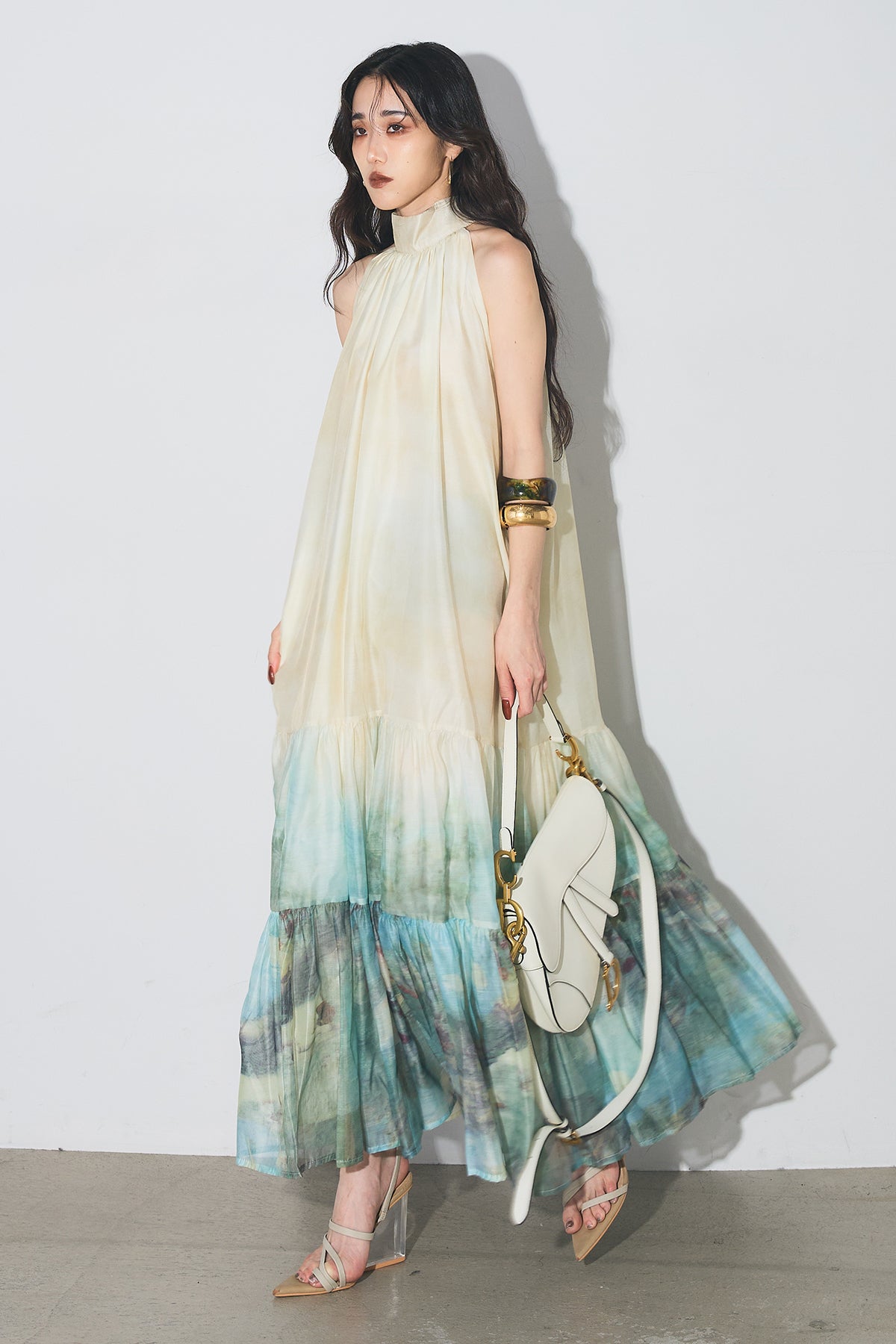 AUBREY】水彩アートティアードワンピース – ANDREA&Co.