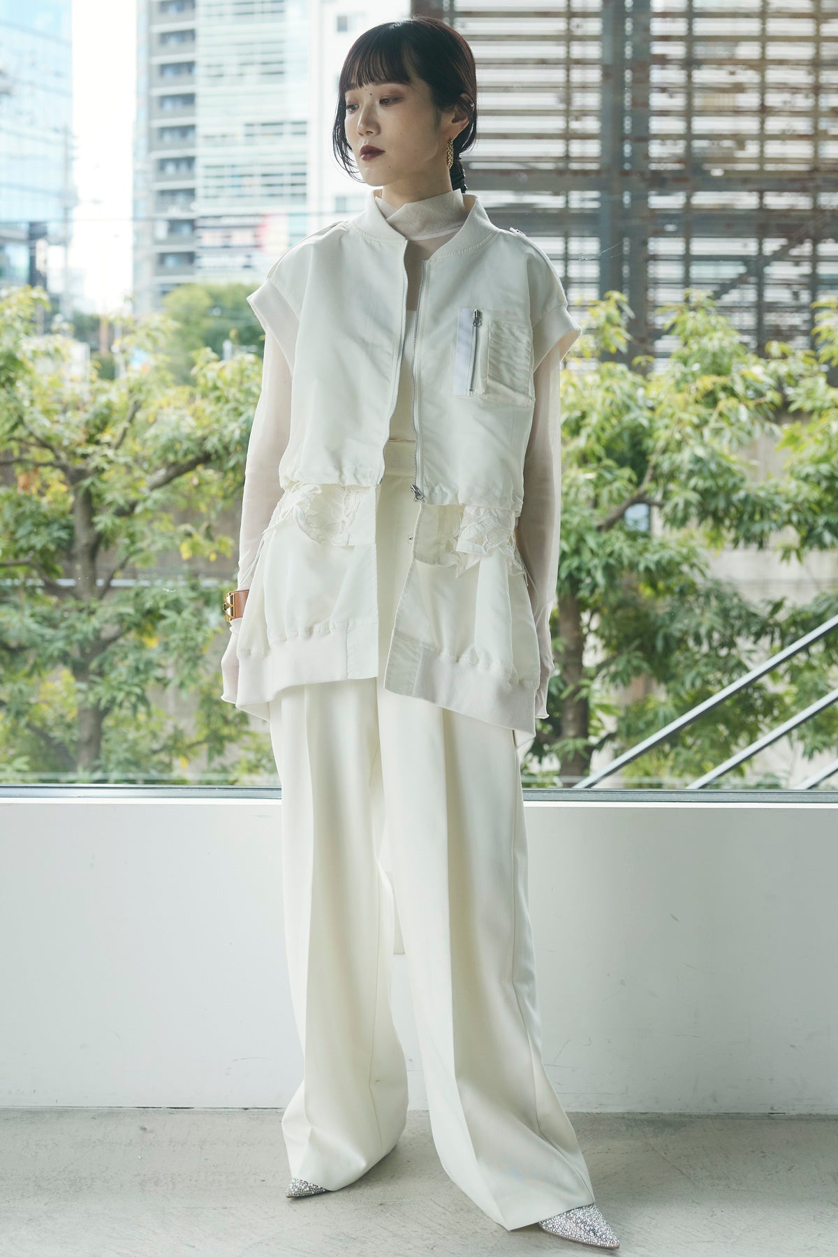 ANDREA & Co ジレ MA-1 LACE LAYERED GILET – ANDREA&Co.