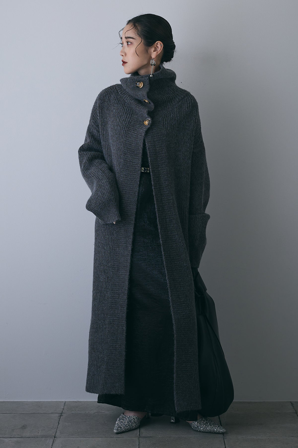 Daniel andresen 麻×絹混 ロングカーディガン ループベルト 44 楽天市場】カーディガン ロング レディース ニットカーディガン