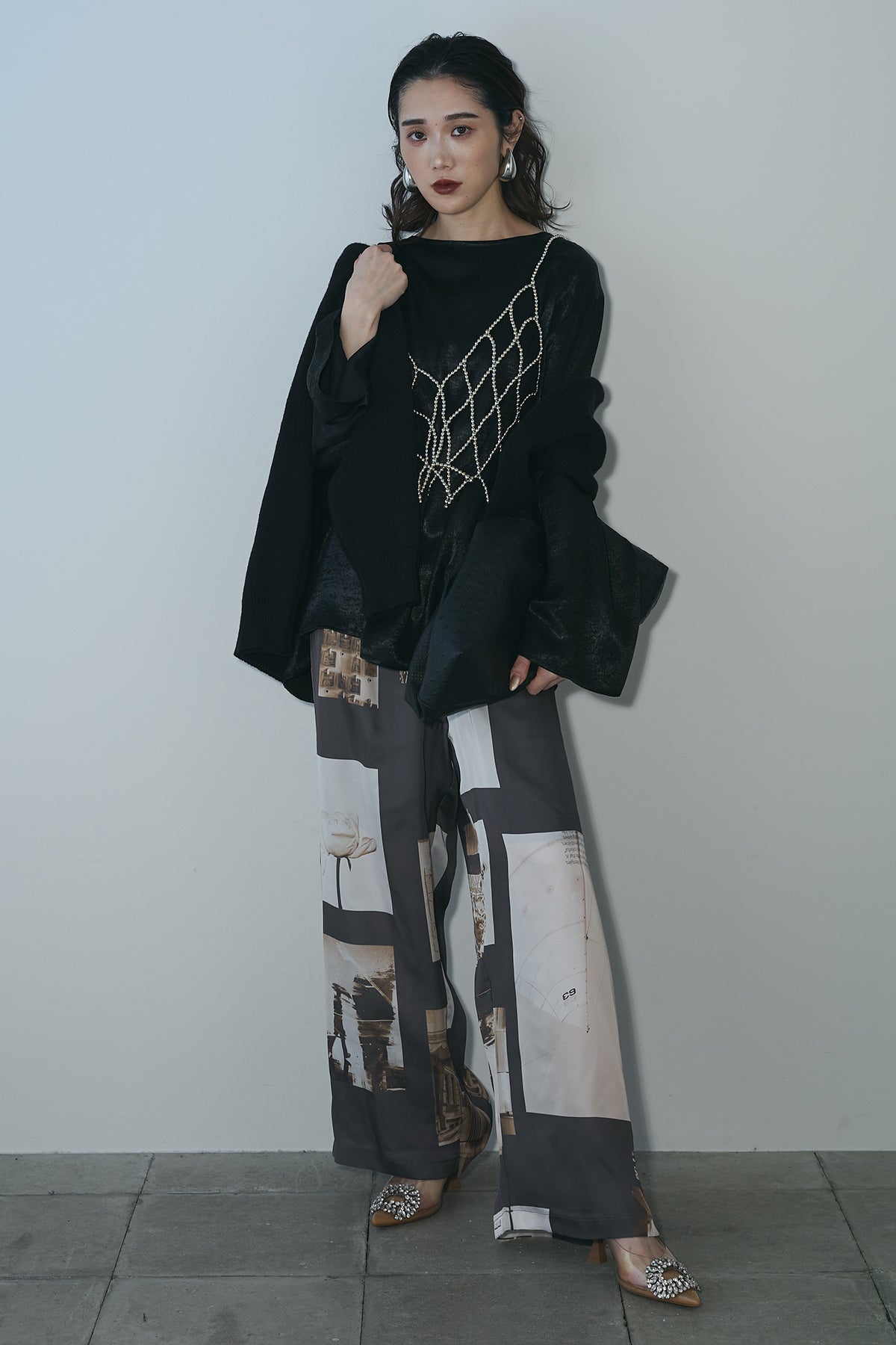 AUBREY】フレンチスリーブヘムワンピース ANDREA&Co. ノースリーブ