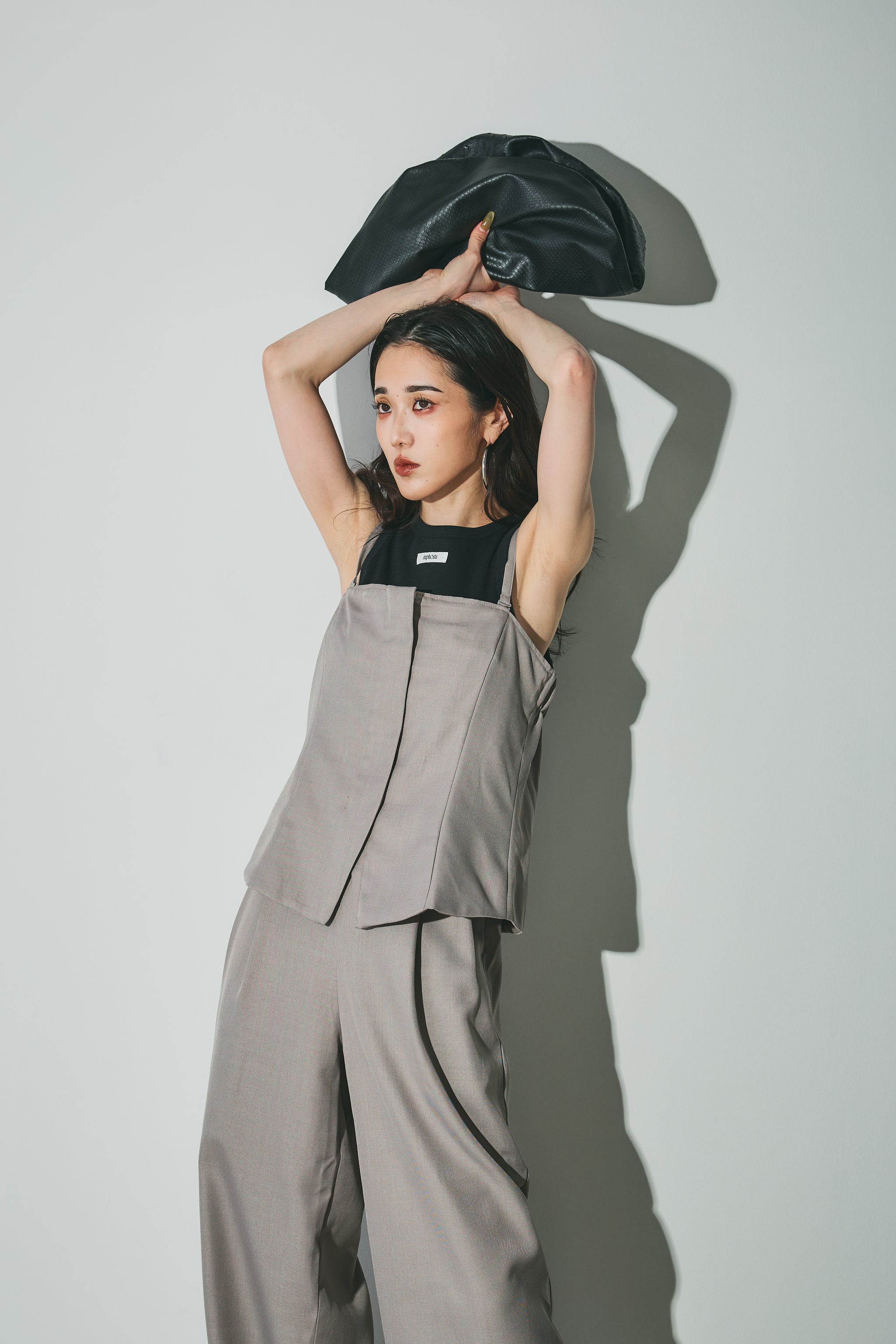 【ANDREA & Co.】 AUBREY オールインワン ブラック ベルト付 AUBREY by ANDREA&Co.