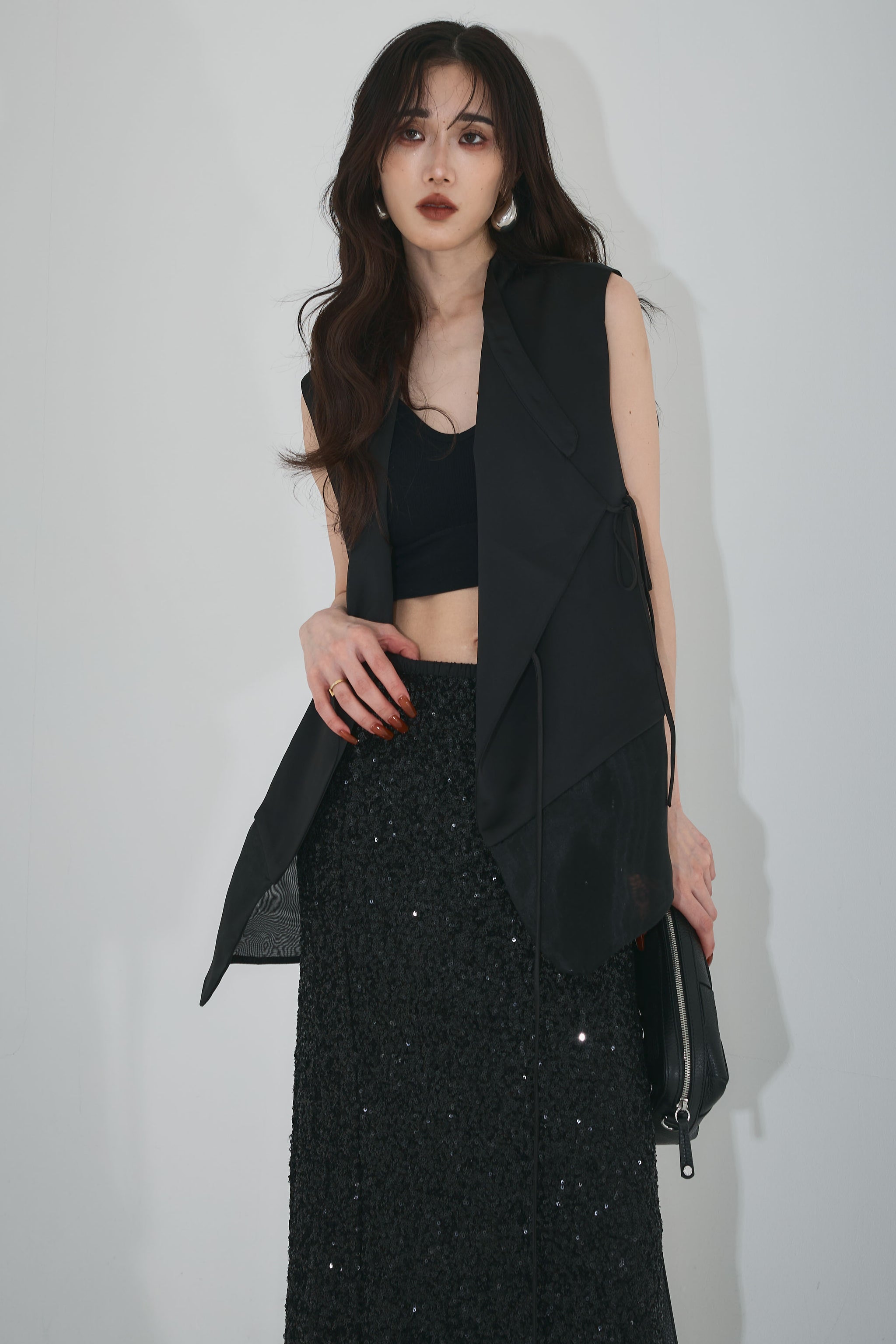 【AUBREY】新品タグ付き ANDREA & Co. 異素材MIXテックベスト AUBREY】異素材MIXテックベスト – ANDREA&Co.