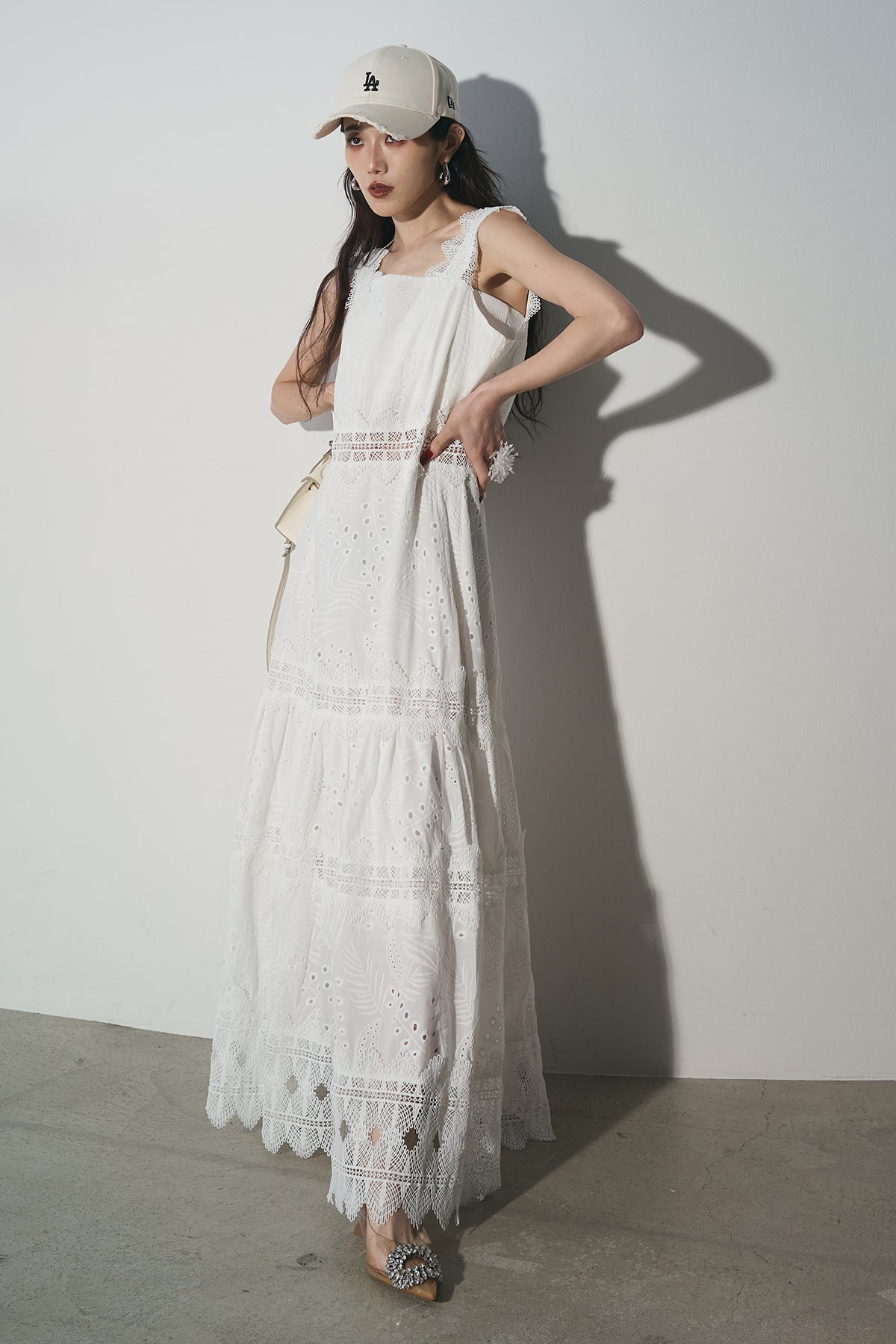 【AUBREY】ANDREA＆Co.　レースレイヤードワンピース　新品タグ付き 新品・タグ付き】ANDREA&Co レースレイヤードワンピース AUBREY