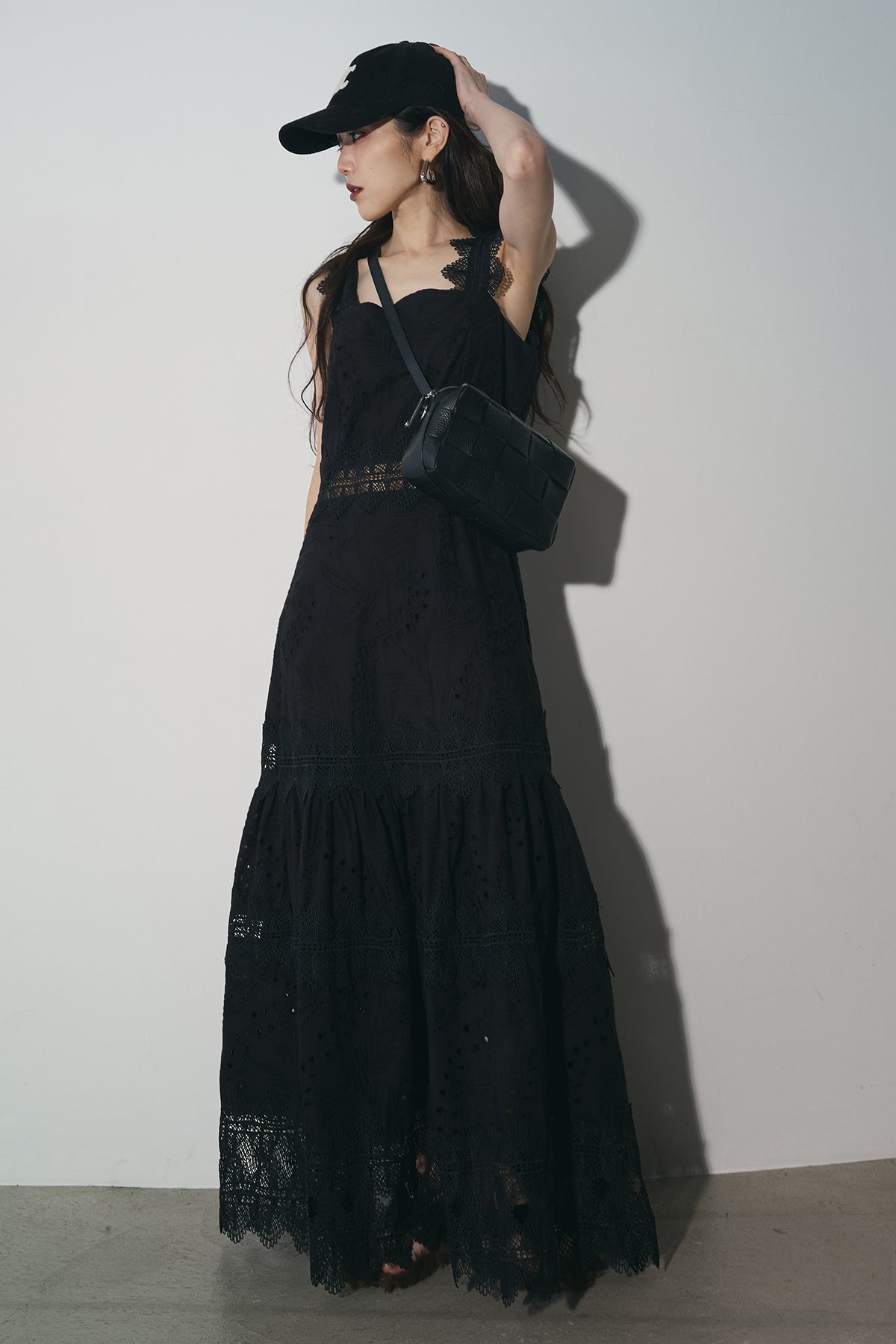 【AUBREY】レースレイヤードワンピース_ANDREA&Co AUBREY】ANDREA＆Co. レースレイヤードワンピース 新品タグ付き