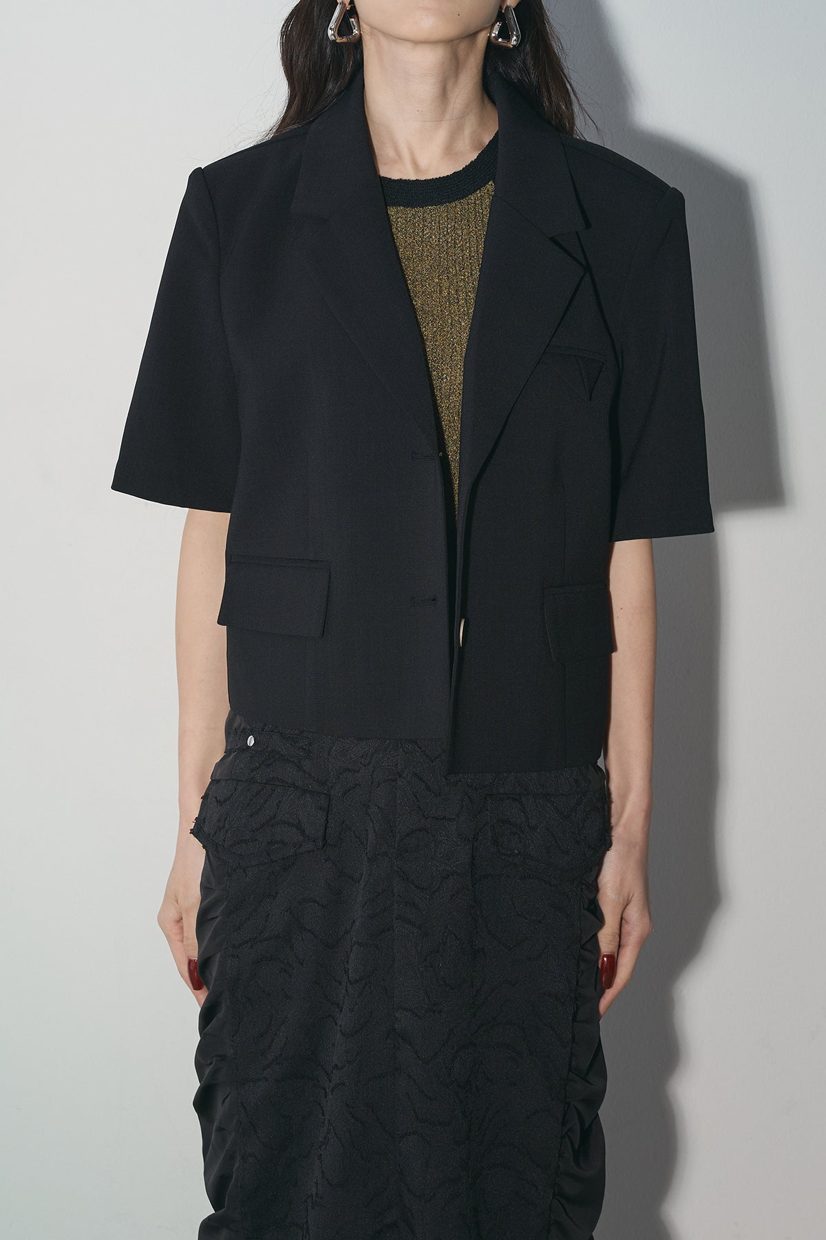 Andrea &co. ジャケット 地柄プリントアラカルトジャケット｜ジャケット/ブルゾン