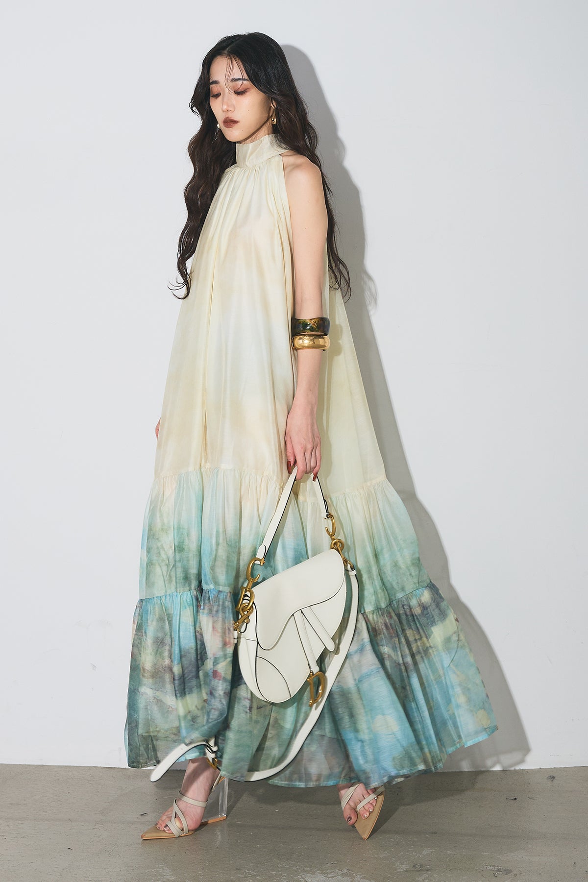 AUBREY】水彩アートティアードワンピース – ANDREA&Co.