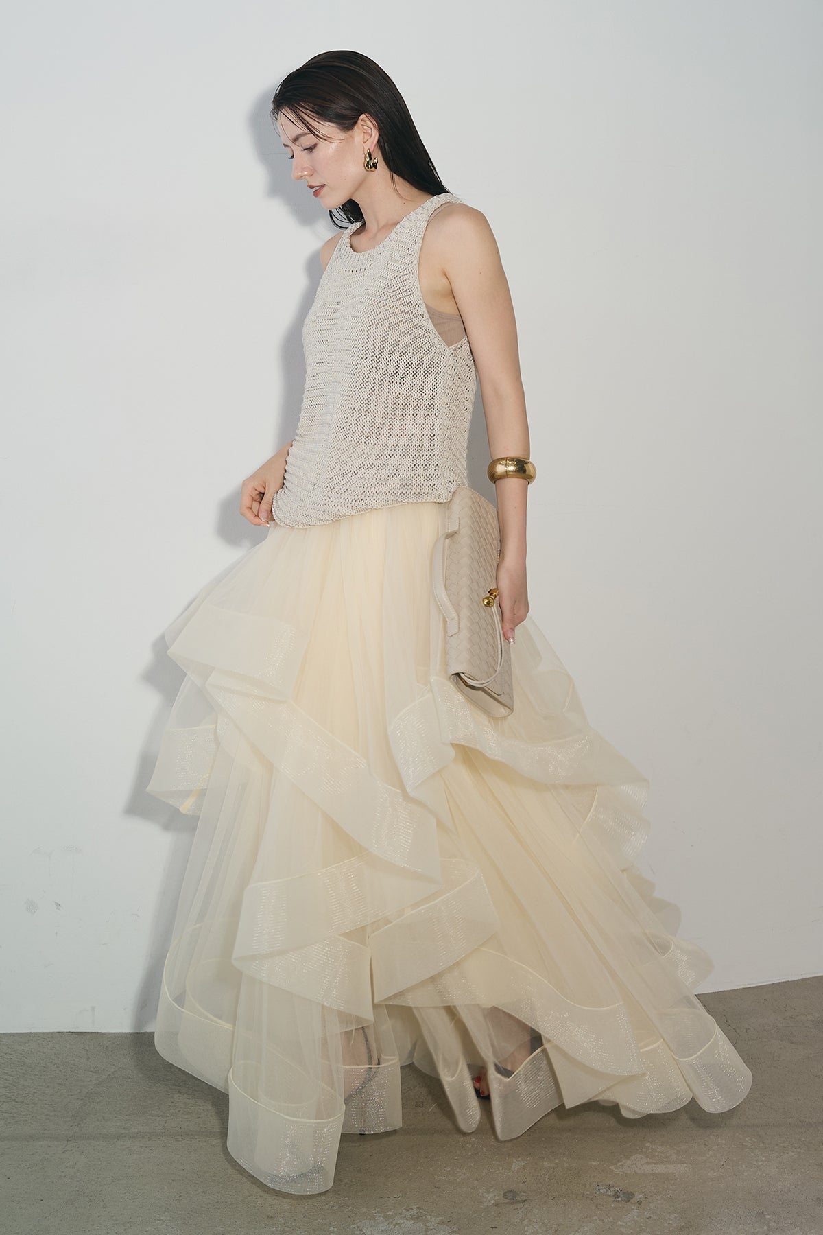 amel ⭐︎tulle peplum bustier チュール 大人気完売日 RE ARRIVAL】 tulle peplum bustier amel