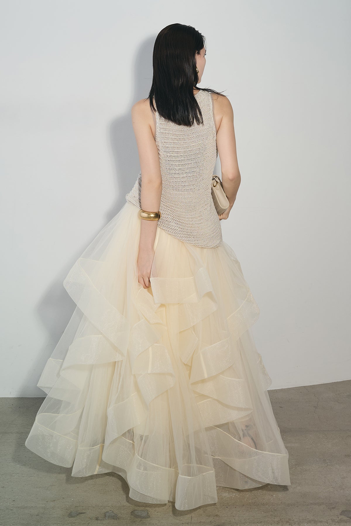 amel ⭐︎tulle peplum bustier チュール 大人気完売日 RE ARRIVAL】 tulle peplum bustier amel