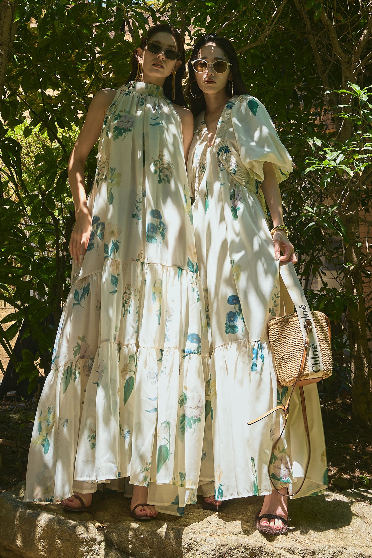 ANDREA&Co. 【AUBREY】 フラワーパフスリーブワンピース ANDREA&Co. 【AUBREY】 フラワーパフスリーブワンピース
