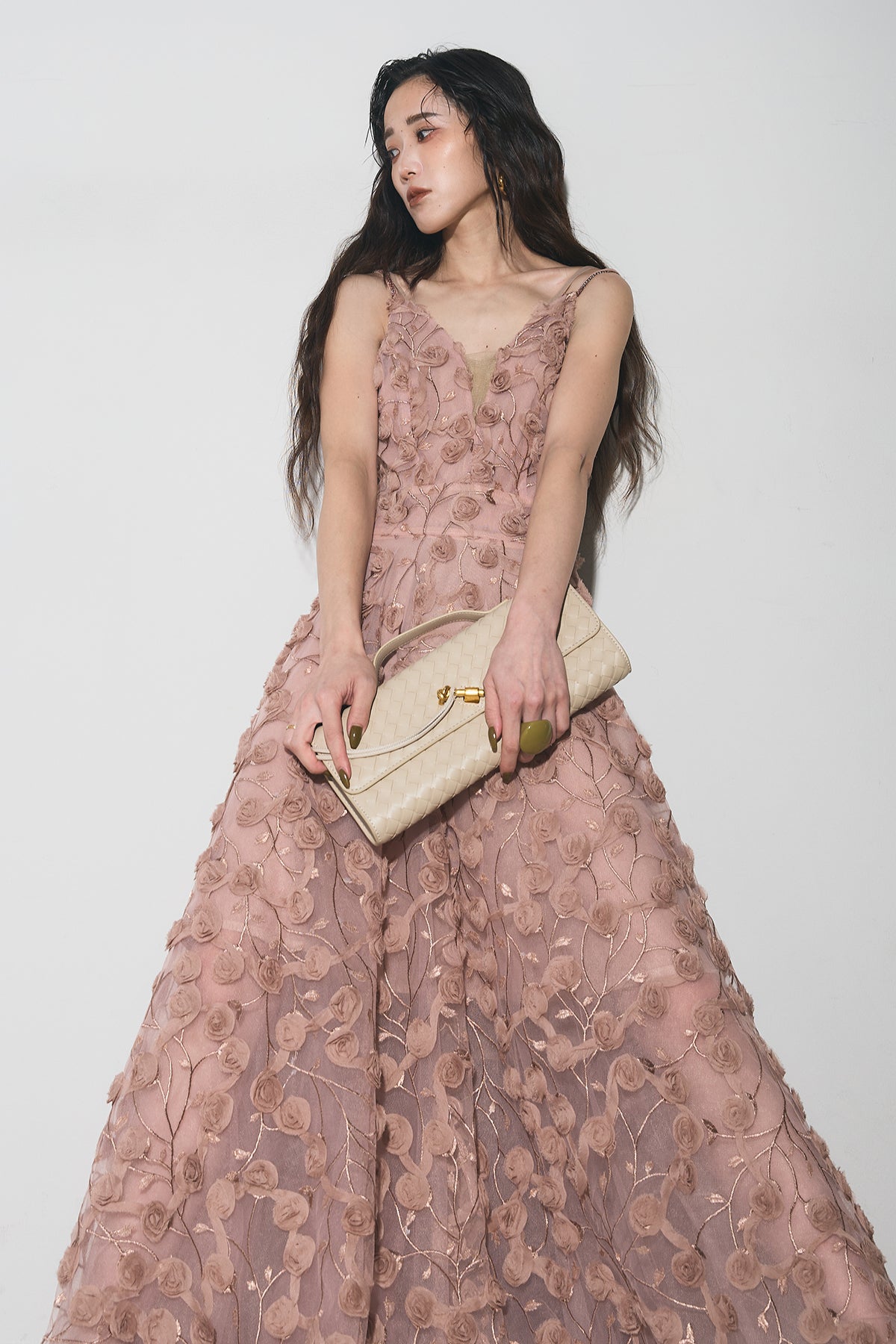 【美品】ボーダーズアットバルコニー　ワンピース　フラワージャガードドレス 36 フラワージャガードドレス – ANDREA&Co.