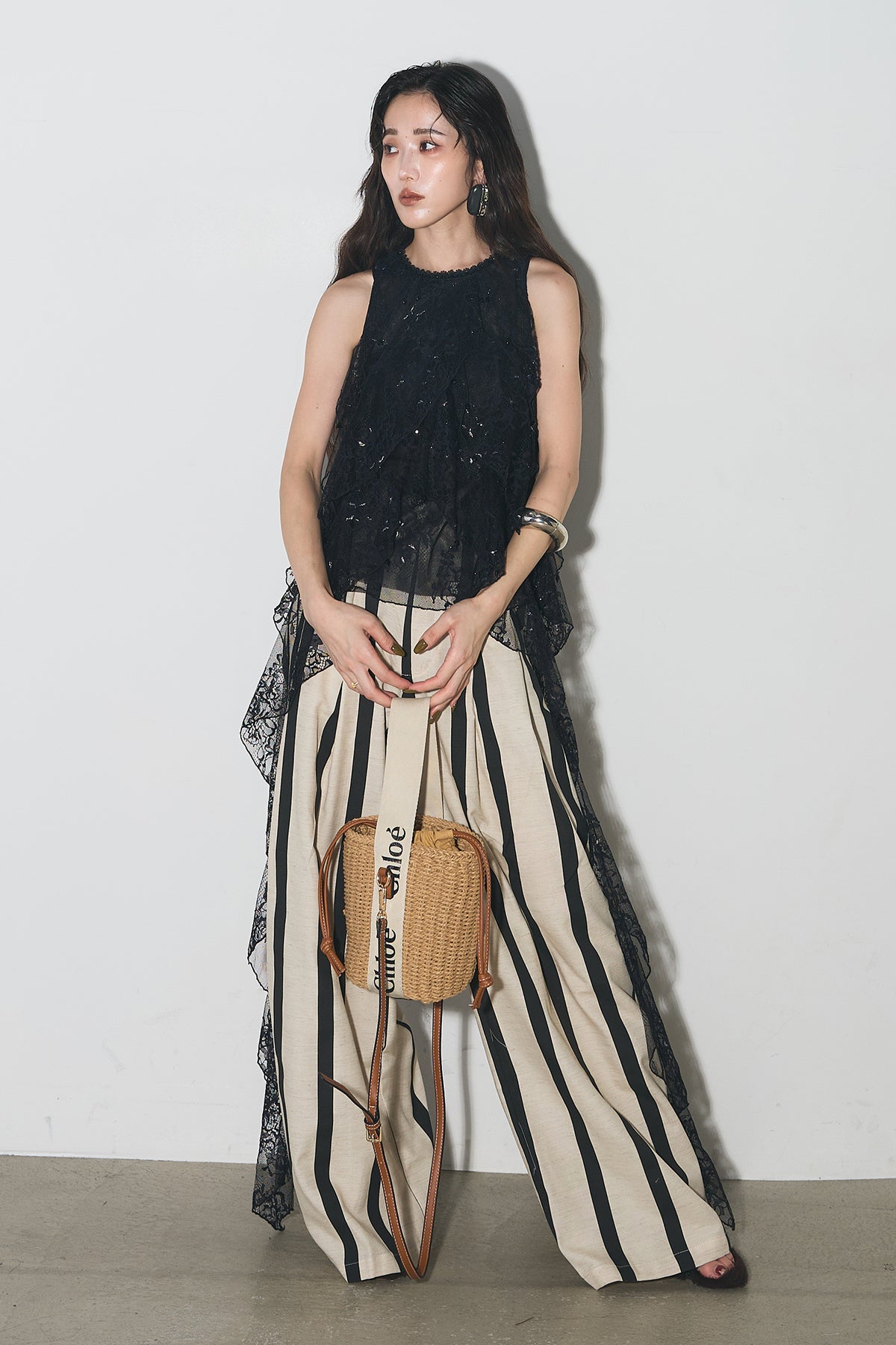 **Andre&Co.**の 大人可愛い♡ ベージュ レース切替 ワンピース レース切り替えカットOP - Ank Rouge(アンクルージュ)の