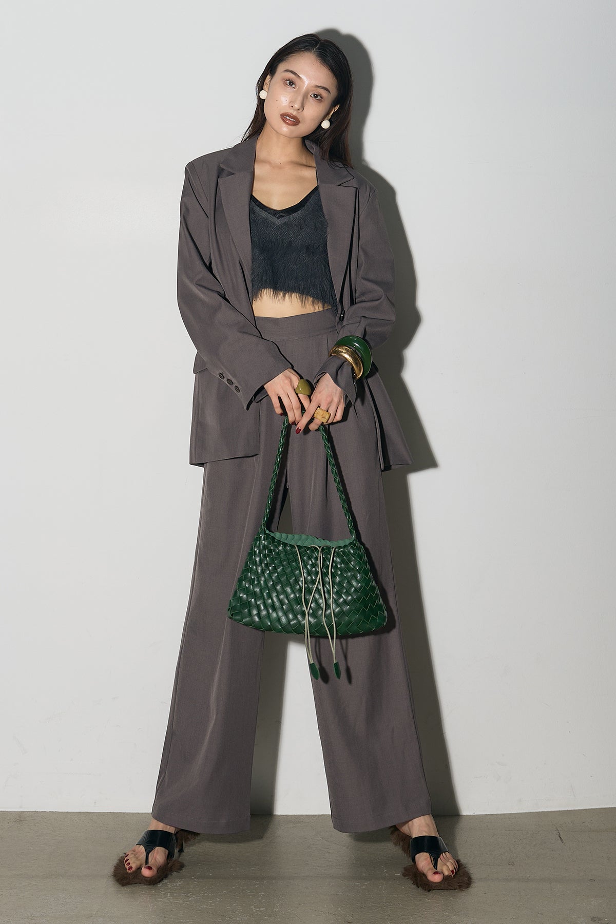 極美品/XL✨0909 リネン テーラードジャケット アンコン 爽やか グリーン 極美品】GREEN LABEL RELAXIN 小松マテーレ KOMATSU テーラード