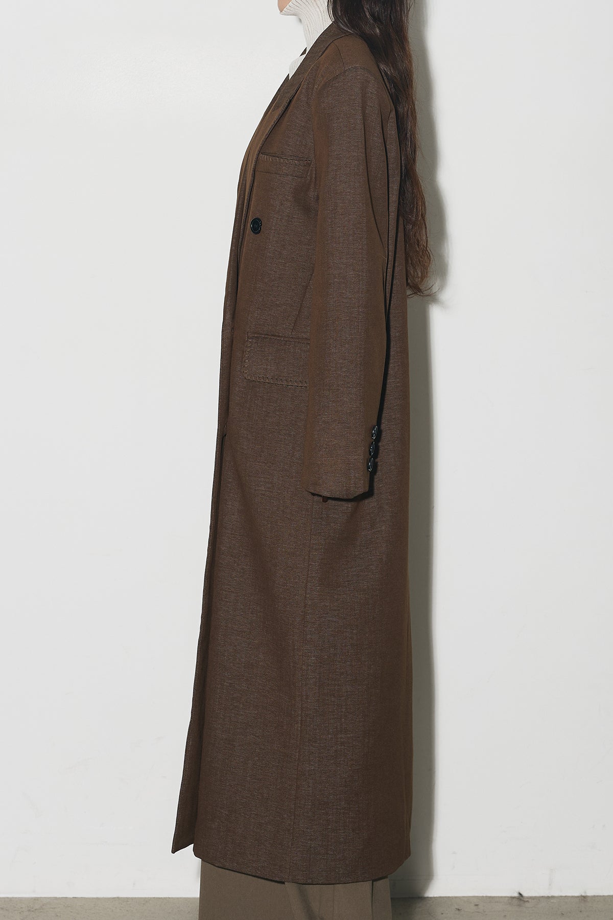 デニムライクダブルブレストコート – ANDREA&Co.