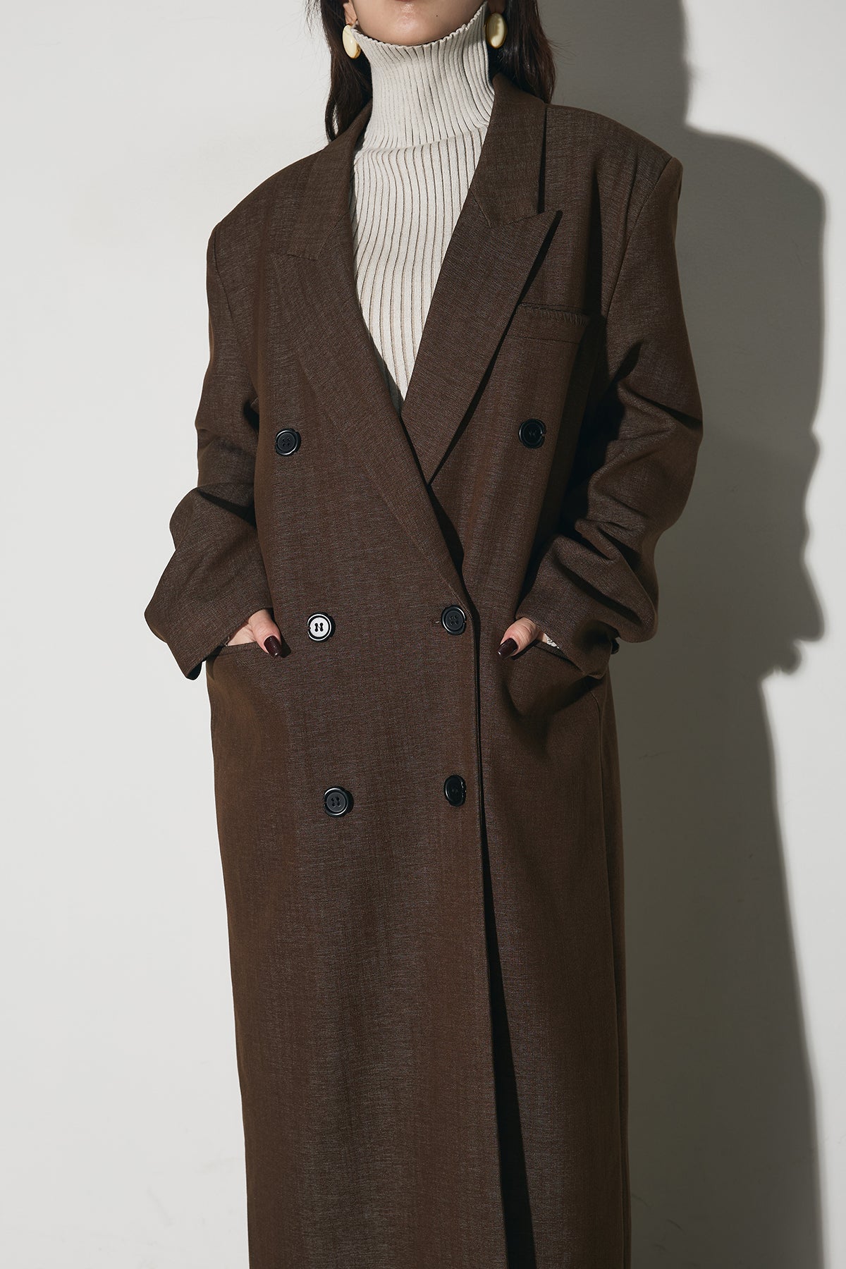 デニムライクダブルブレストコート – ANDREA&Co.