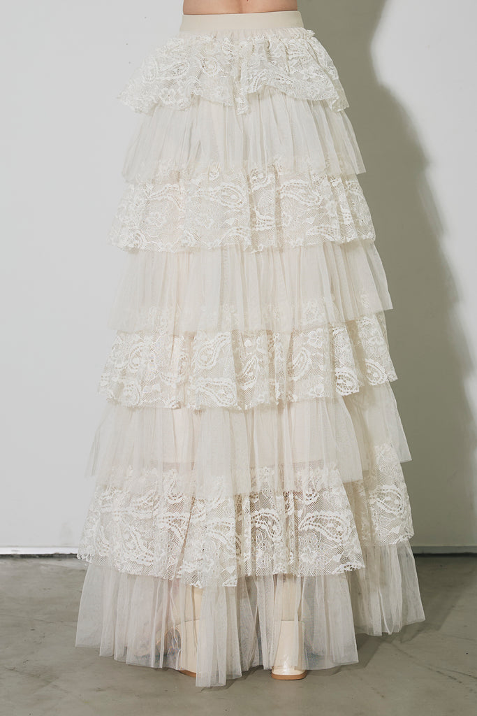 ビジューレースチュールスカート – ANDREA&Co.