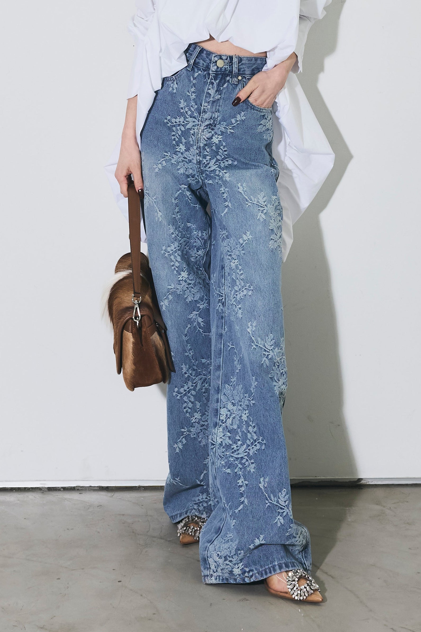 ANDREA & Co. アートウォッシュデニムパンツ ANDREA & Co. アートウォッシュデニムパンツ ANDREA & Co. アート