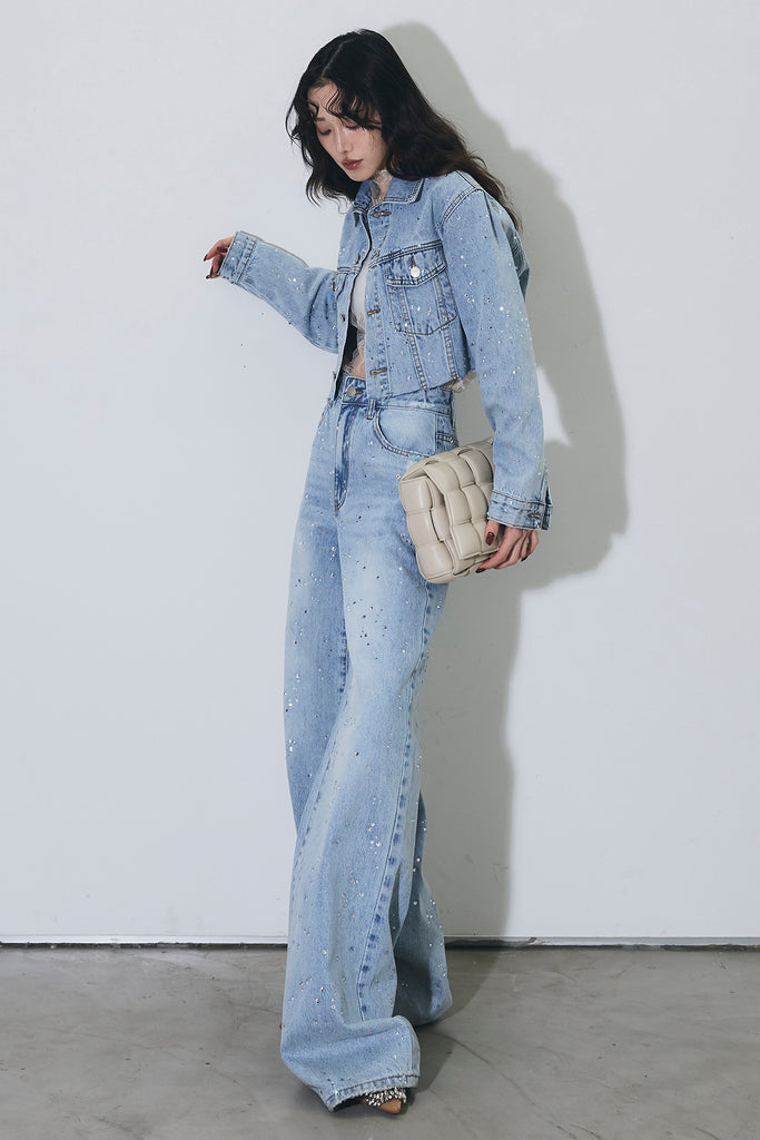 ANDREA＆Co. ラインストーンデニムジャケット ラインストーンデニムジャケット – ANDREA&Co.