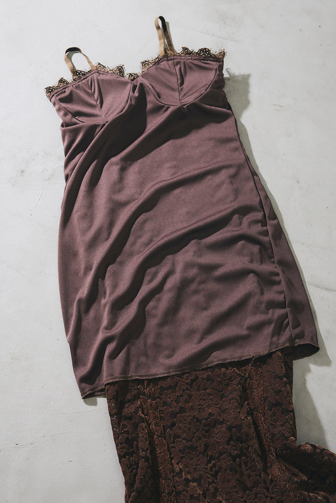 ANDREA&Co. パイピングレースキャミドレス SET】パイピングレースキャミドレス+クロコレザーコート – ANDREA&Co.