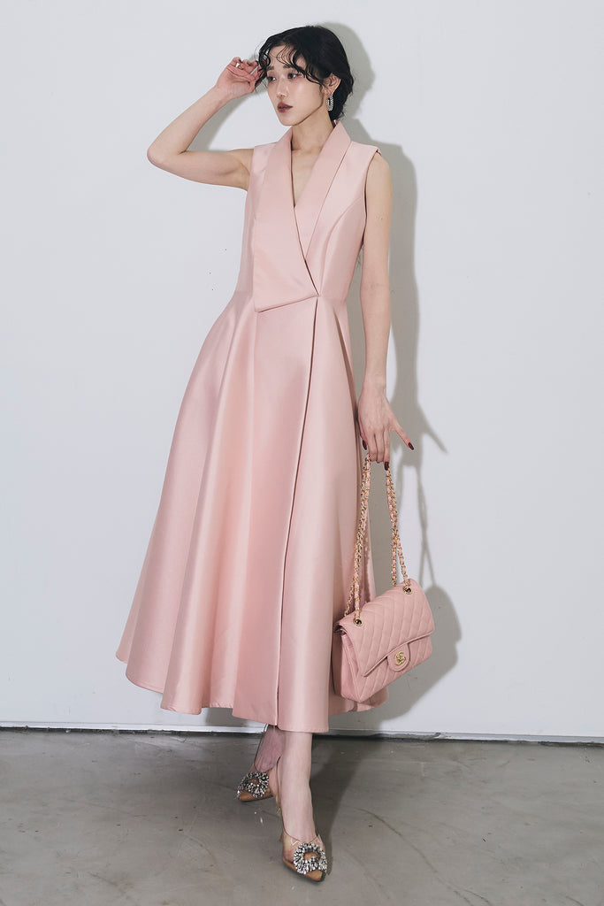 アシンメトリーサテンドレス – ANDREA&Co.