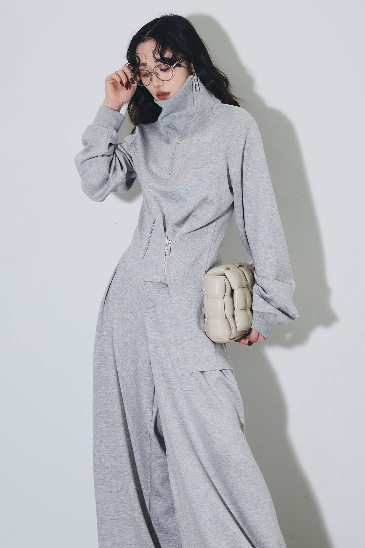 ZIPギャザースウェットセット – ANDREA&Co.