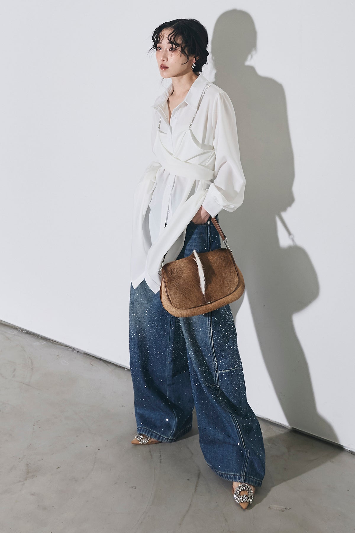 シャイニーデニムパンツ – ANDREA&Co.