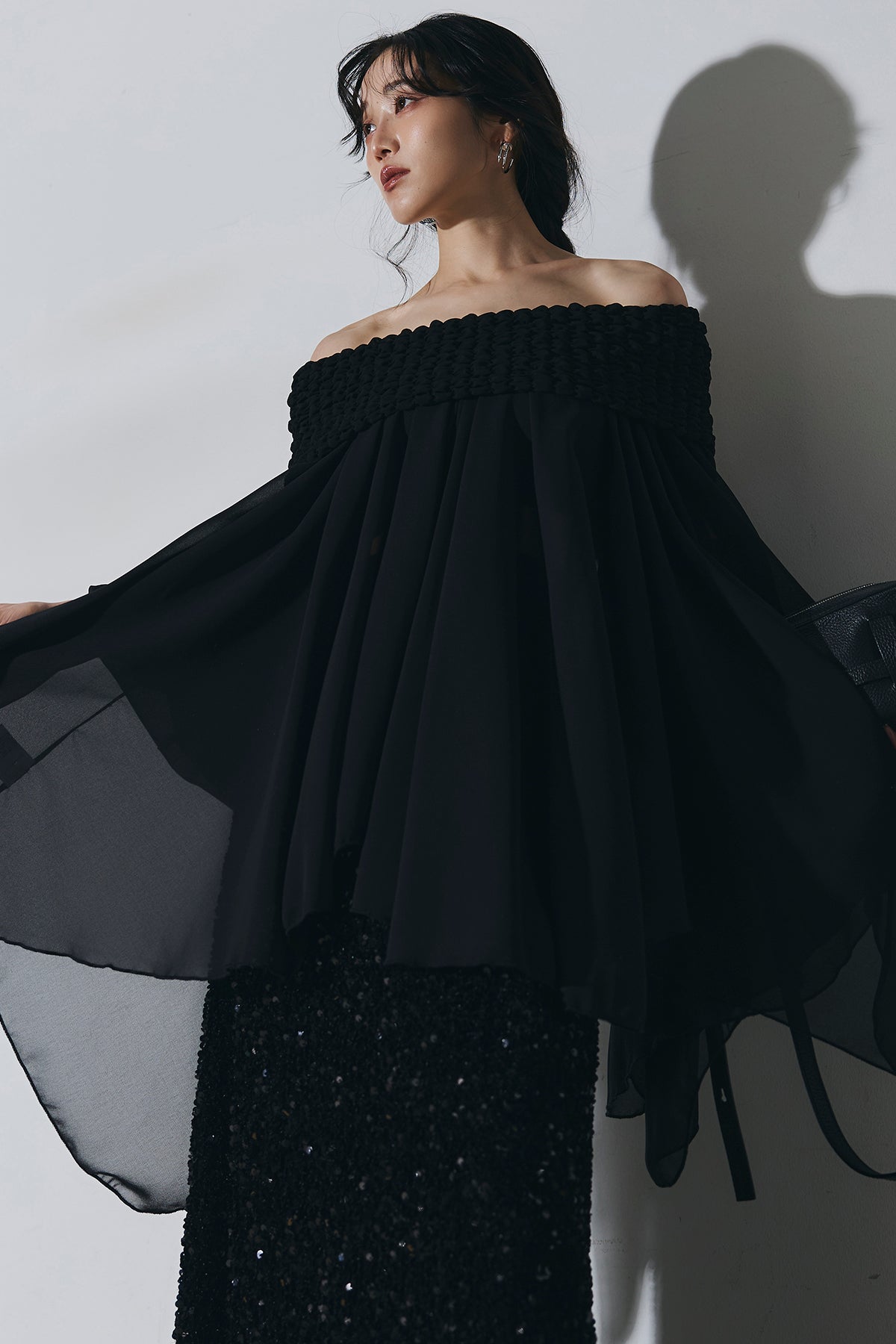 ANDREA&Co スパンコールフレアスカート　ブラック スパンコールフレアスカート – ANDREA&Co.