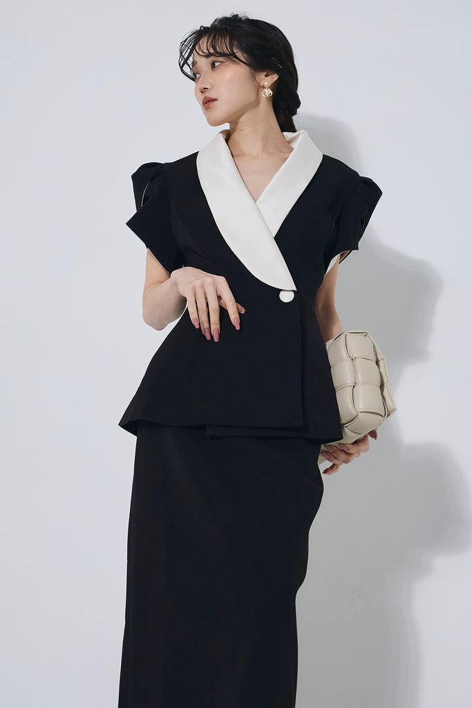 バイカラーパフジャケットセットアップ – ANDREA&Co. バイカラーパフジャケットセットアップ – ANDREA&Co.