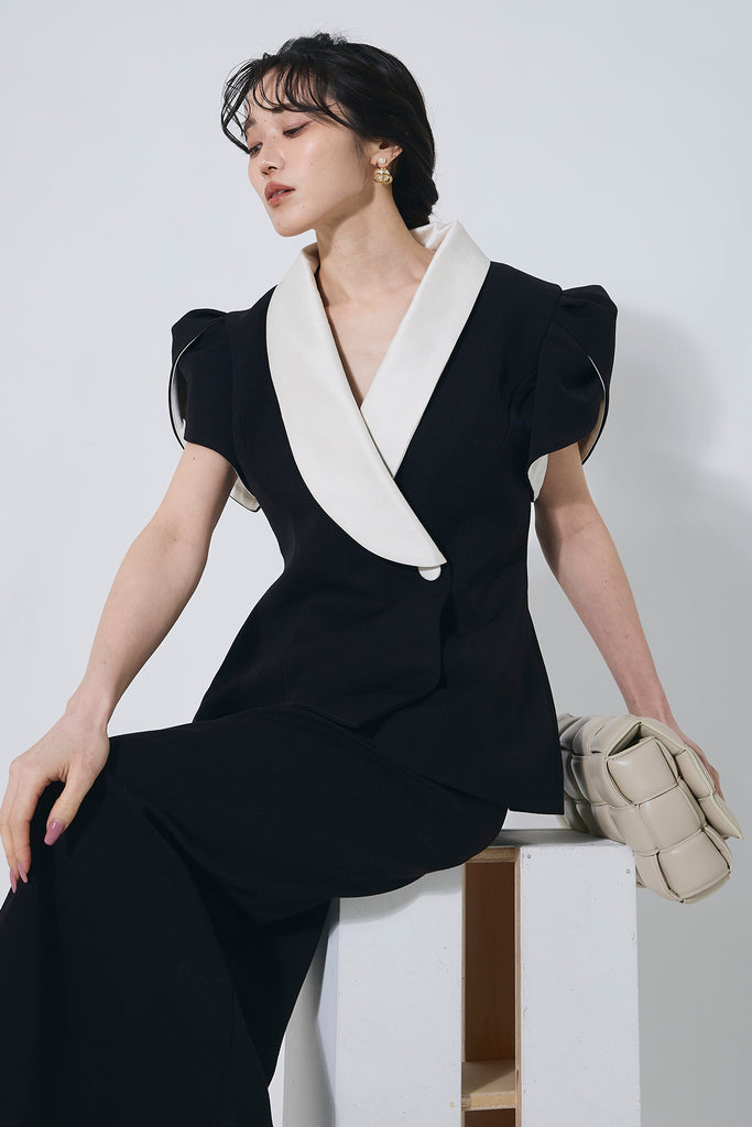バイカラーパフジャケットセットアップ – ANDREA&Co. バイカラーパフジャケットセットアップ – ANDREA&Co.