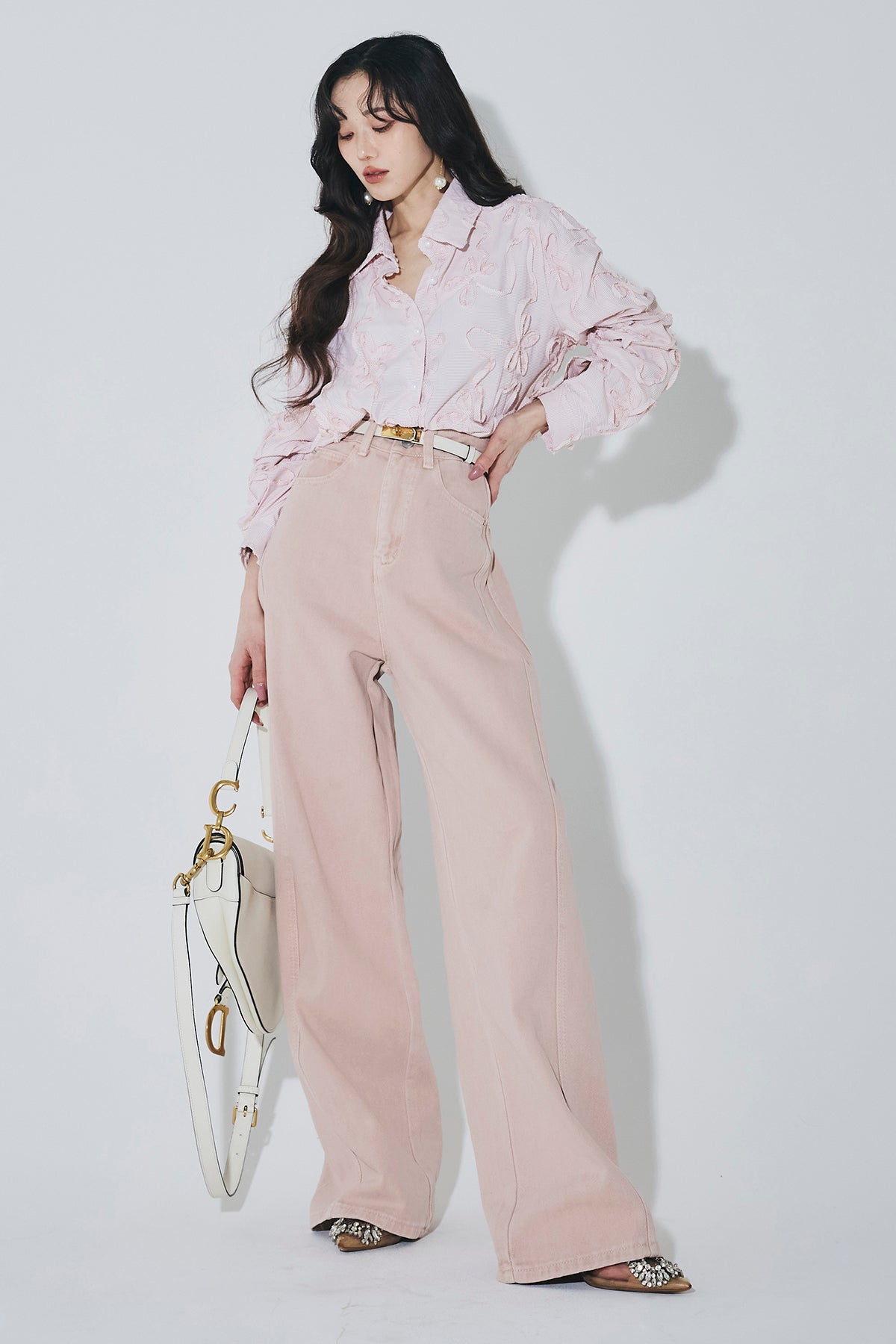ANDREA&Co. テープジャガードストライプシャツ➕デニム テープジャガードストライプシャツ – ANDREA&Co.