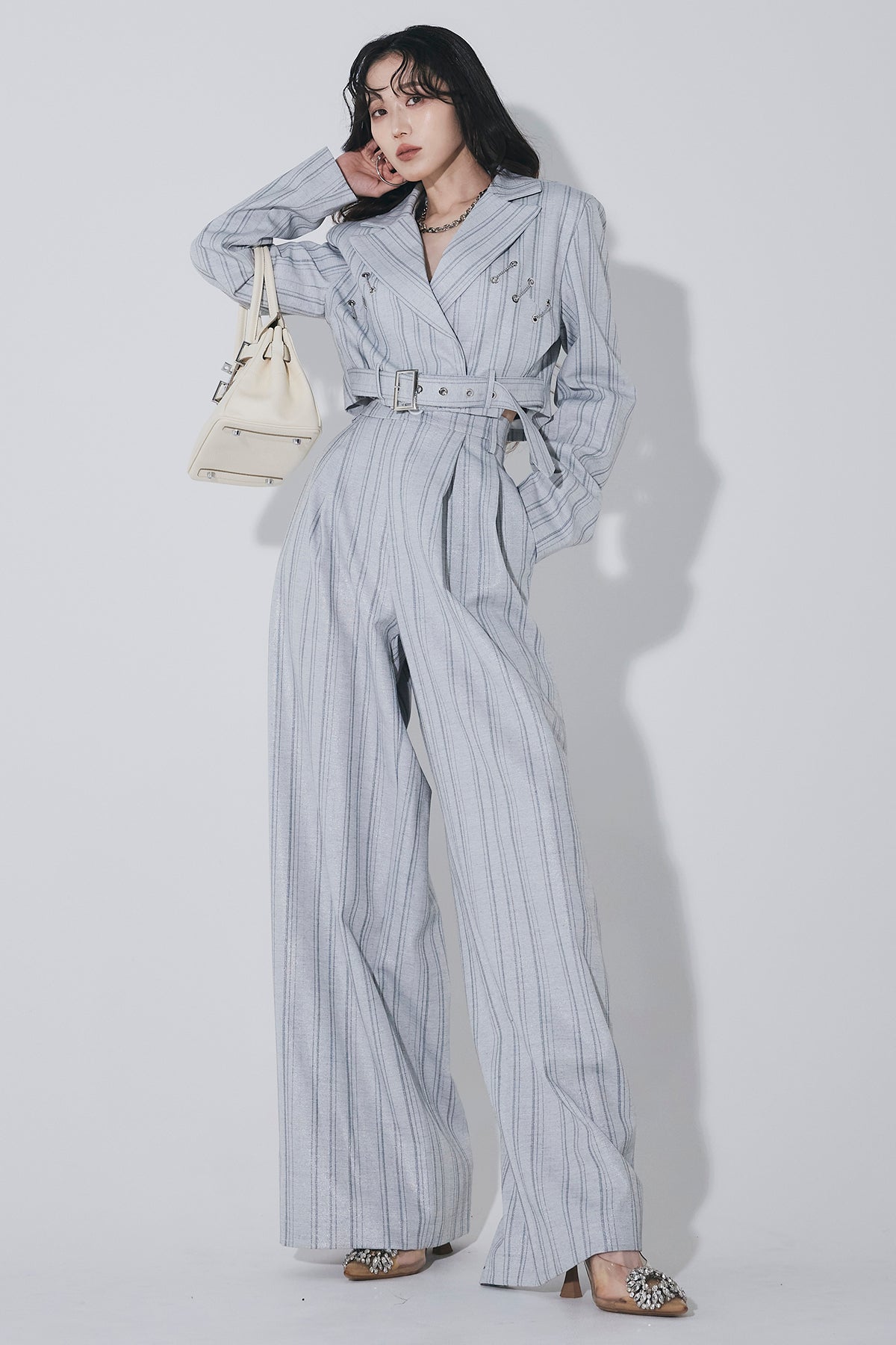 ANDREA&Co. ビジューラインセットアップ ピンデザインストライプセットアップ – ANDREA&Co.