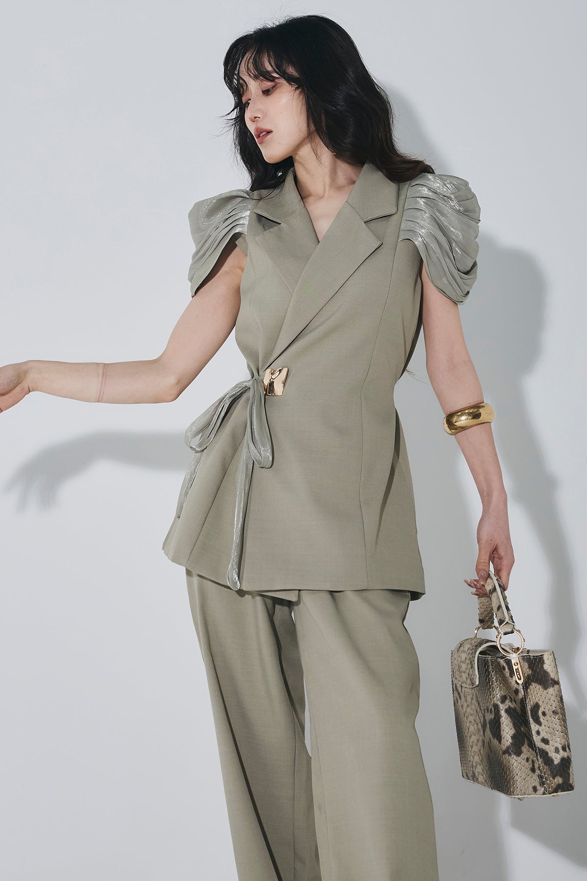 andrea&co パフスリーブジレ パフスリーブジレセットアップ – ANDREA&Co.