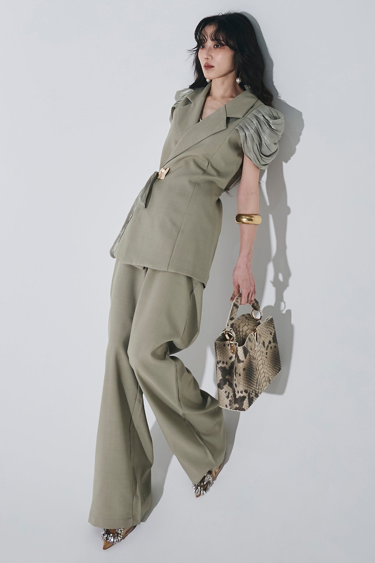 andrea&co パフスリーブジレ パフスリーブジレセットアップ – ANDREA&Co.