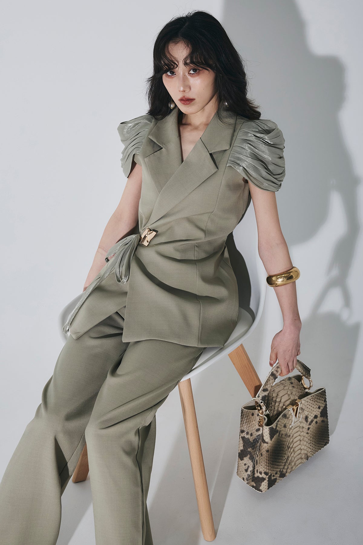 andrea&co パフスリーブジレ パフスリーブジレセットアップ – ANDREA&Co.
