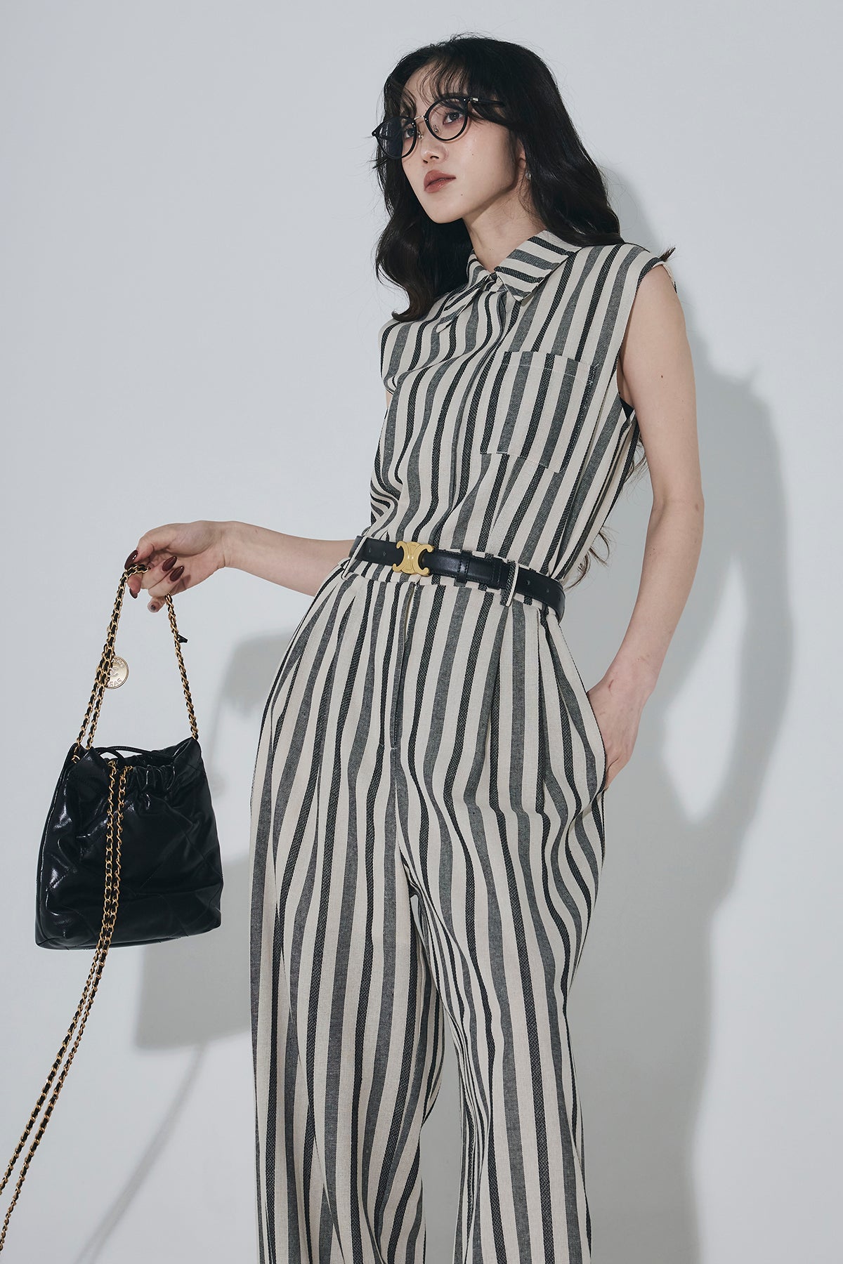 ANDREA&Co. 新品⭐︎ストライプジャンプスーツ ストライプジャンプスーツ – ANDREA&Co.