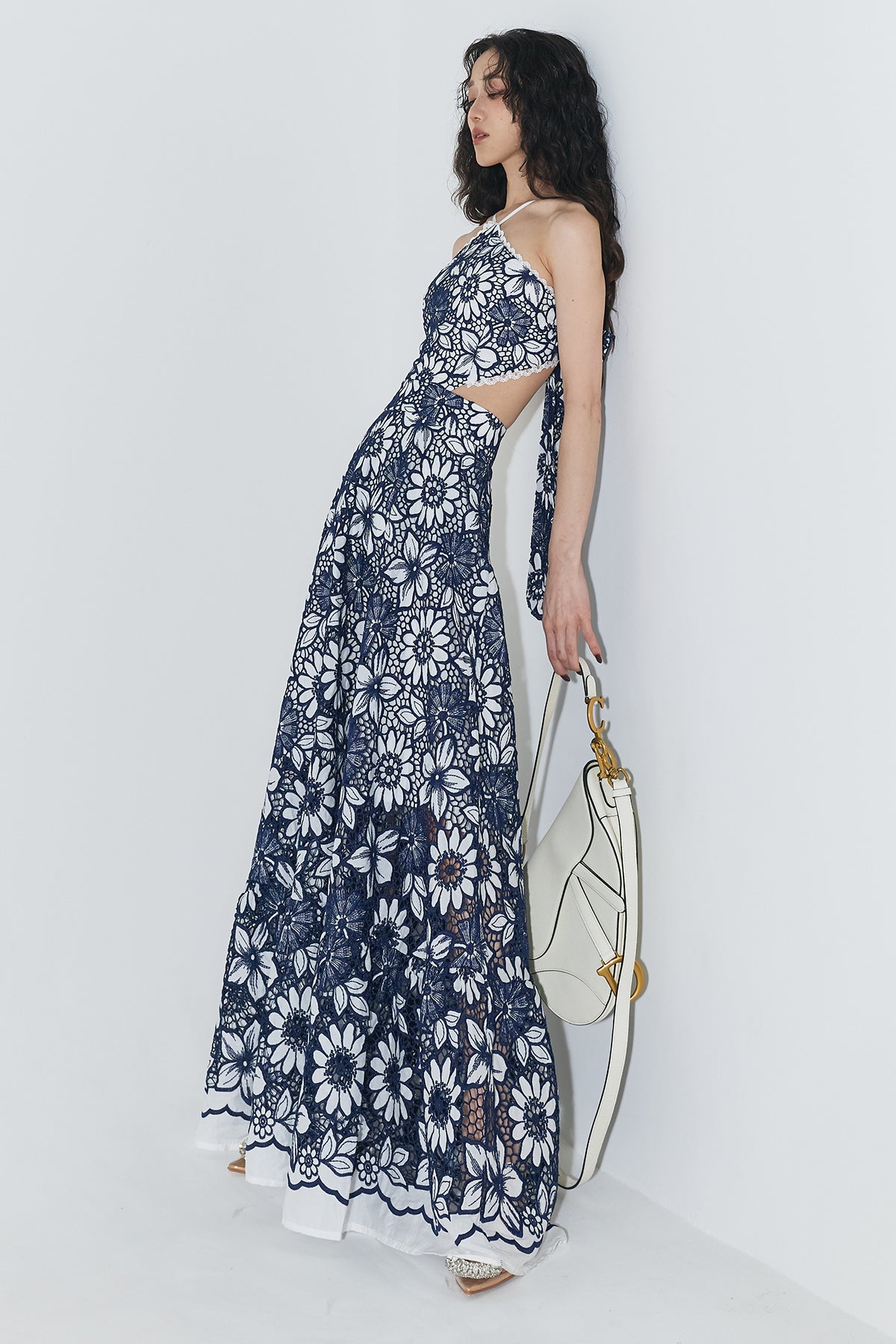 Andrea &Co. レースコントラストドレス　完売品 バックカットレースドレス – ANDREA&Co.