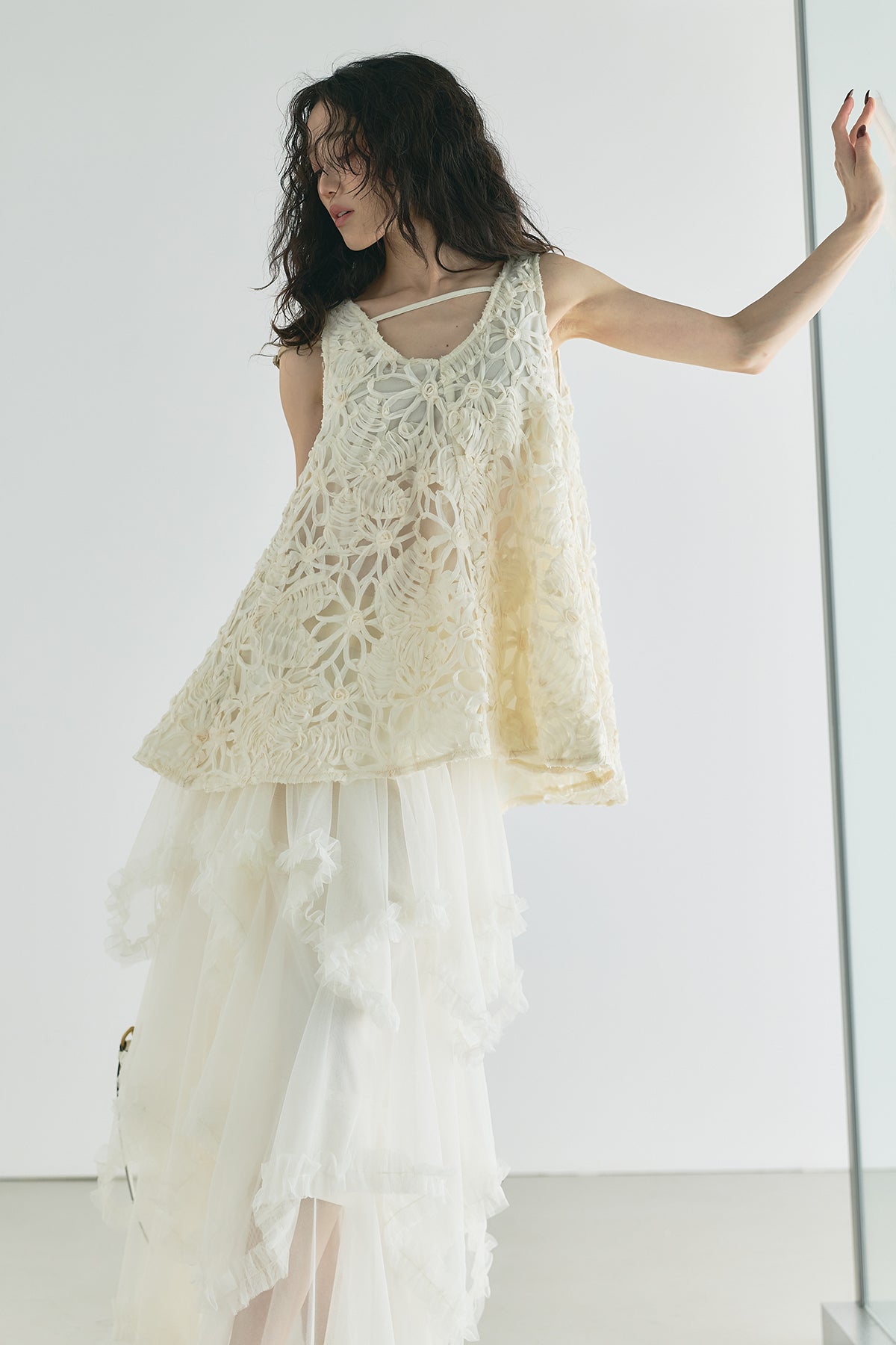 andrea&co. テープジャガードフレアトップス テープジャガードフレアトップ – ANDREA&Co.