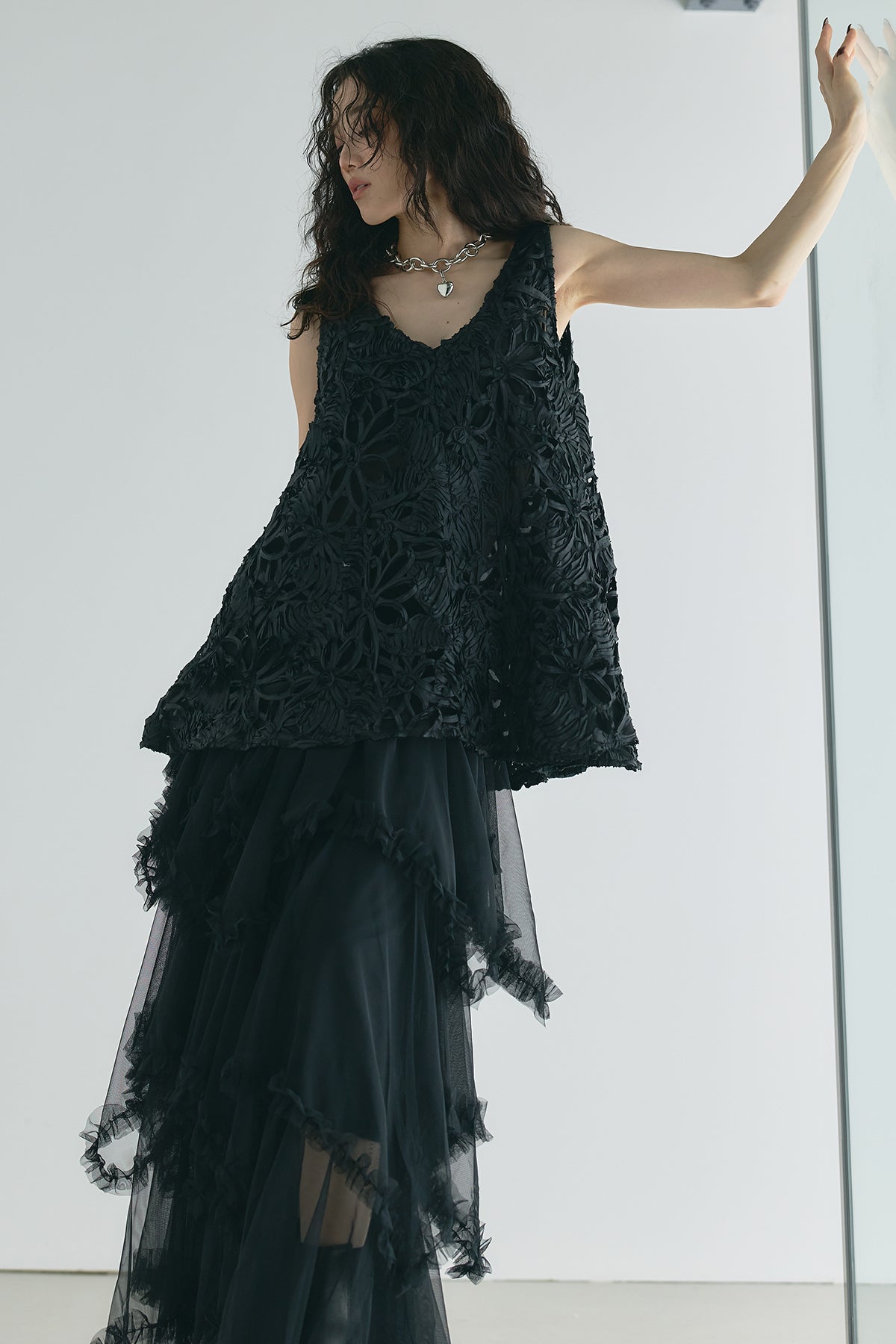 andrea&co. テープジャガードフレアトップス テープジャガードフレアトップ – ANDREA&Co.