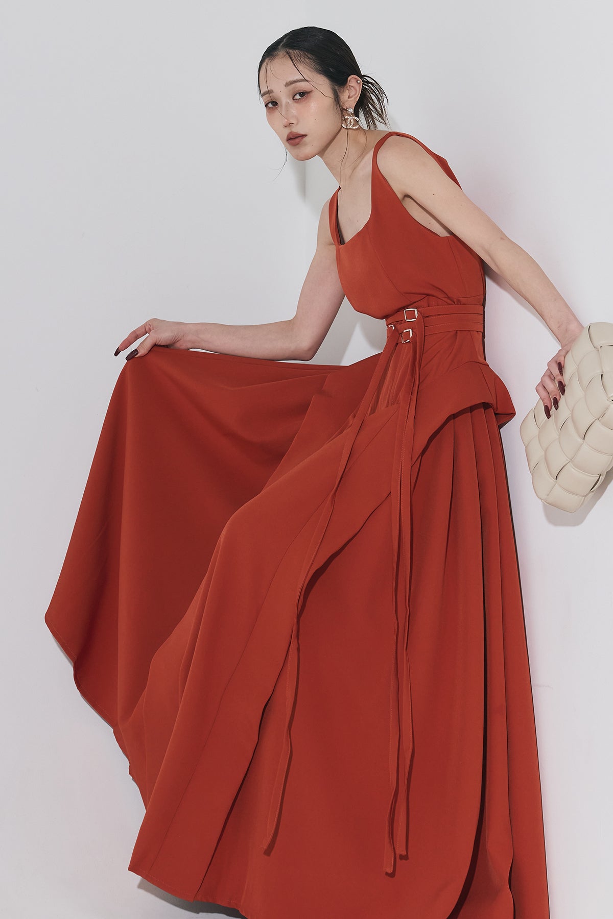 andrea&co ワンピース トリプルベルトフレアワンピース – ANDREA&Co.