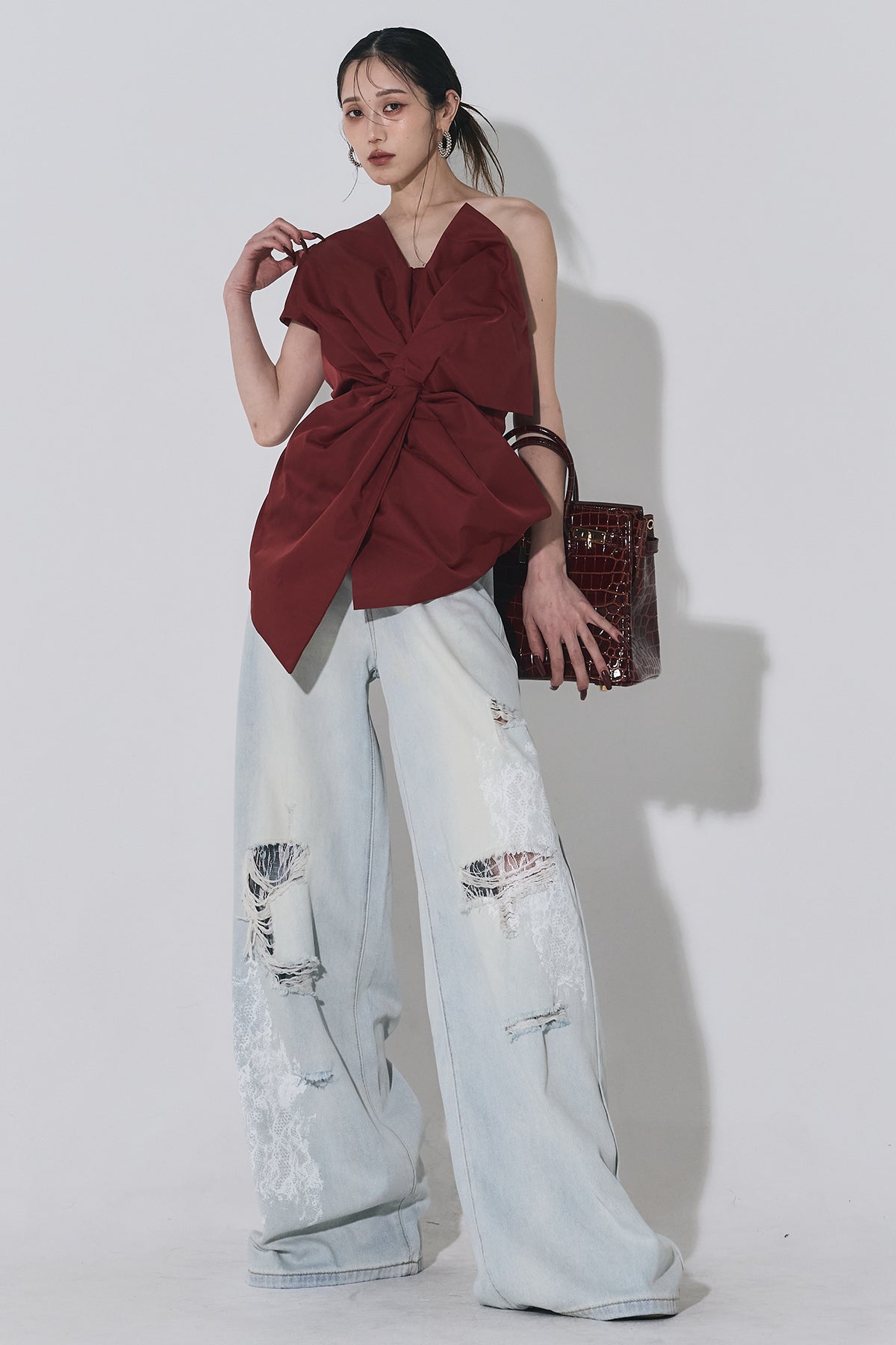 アシンメトリーリボントップス – ANDREA&Co.