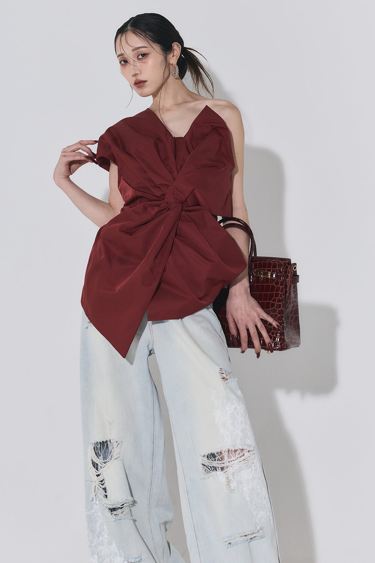 アシンメトリーリボントップス – ANDREA&Co.