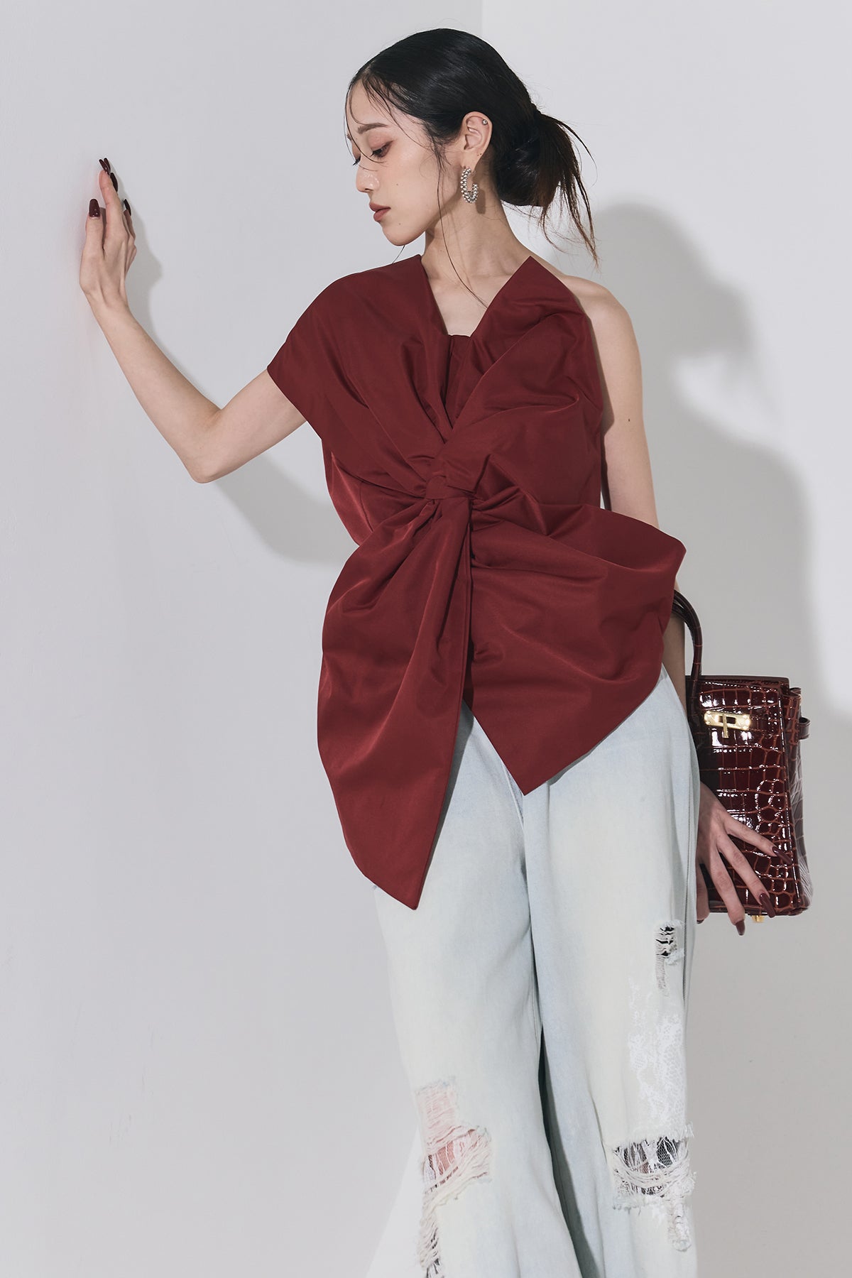 アシンメトリーリボントップス – ANDREA&Co.