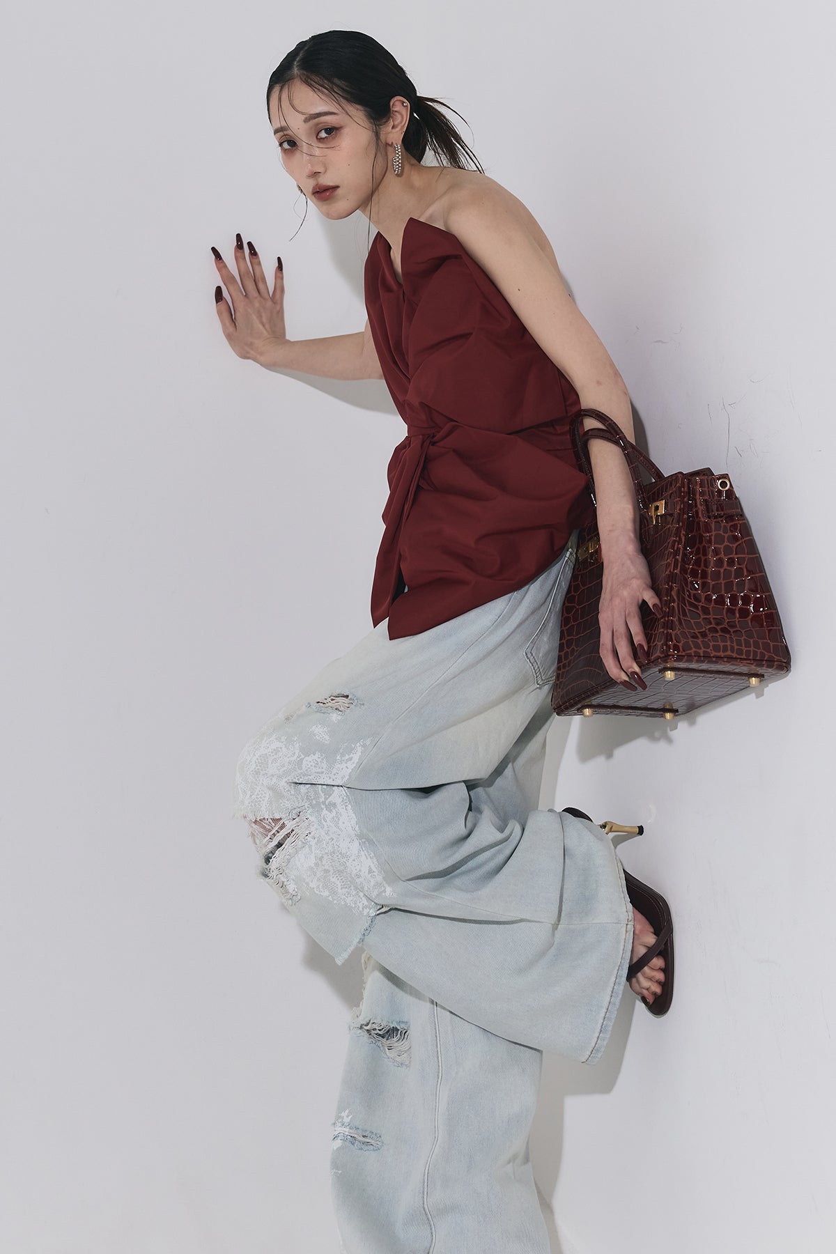 アシンメトリーリボントップス – ANDREA&Co.